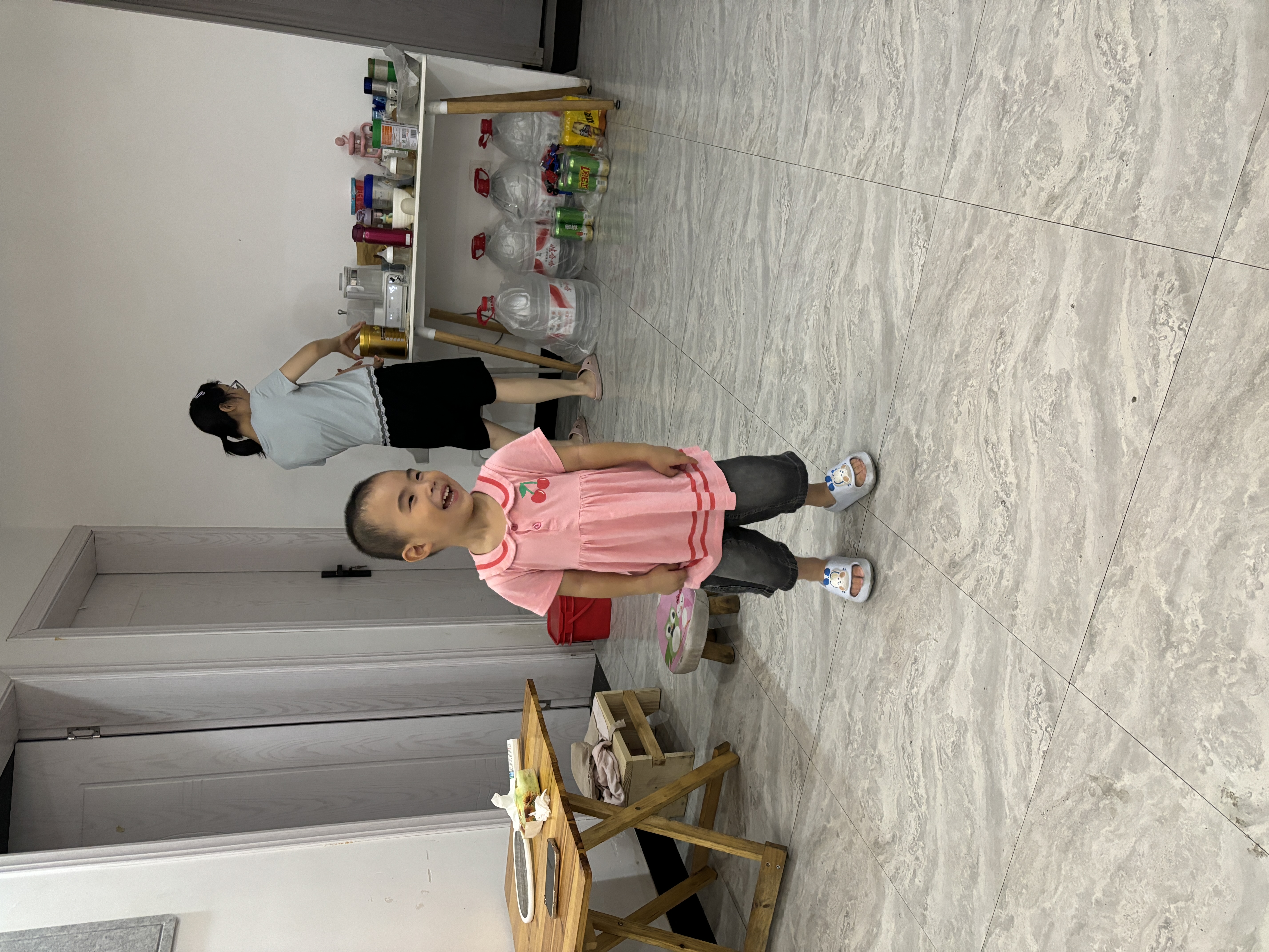 赢一贝女童裙子夏季儿童幼儿纯棉短袖潮小童公主裙女宝宝连衣裙婴儿夏装 粉红色 90 实拍图