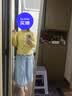 茵曼（INMAN）复古老钱风女装开衫毛衣2026秋季新品通勤感针织衫 浅黄色 优先发货- F18518476H1 52.8%聚酯纤维 32.5%锦纶 L 实拍图