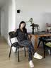 LULU CARTER蔡徐坤同款真丝睡衣男女情侣款秋冬季高端桑蚕丝家居服条纹礼盒装 黑色条纹男款-长袖长裤 【现货秒发】 L 【建议100-120斤】 实拍图