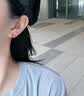唯一（Winy）桃花施华洛世奇锆纯银耳钉女士2026新款耳环饰生日礼物送女朋友 实拍图