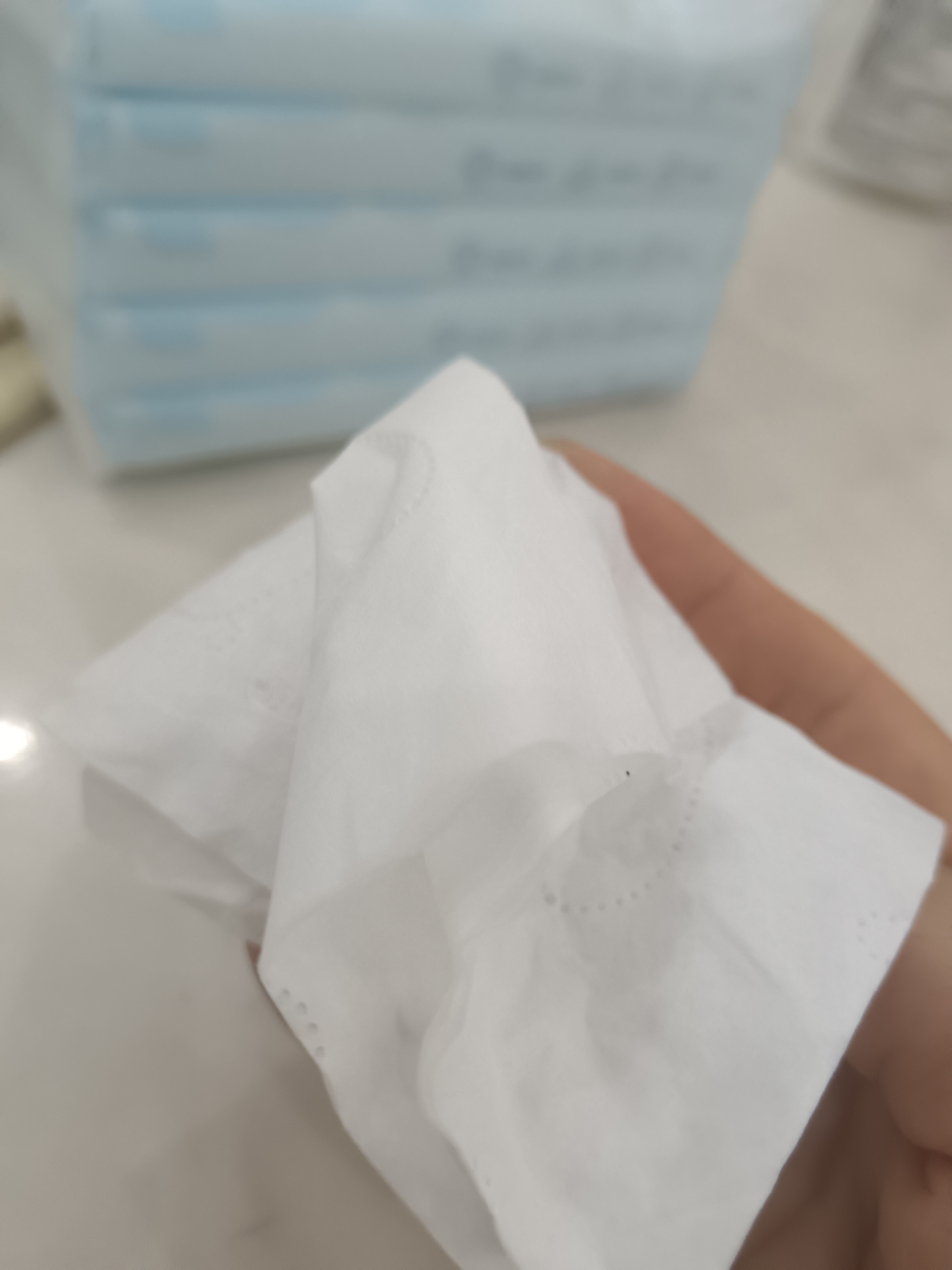 可心柔（COROU） 抽纸 3层40抽*5包S码 婴儿柔纸巾 方便携带 乳霜纸 云柔巾 实拍图