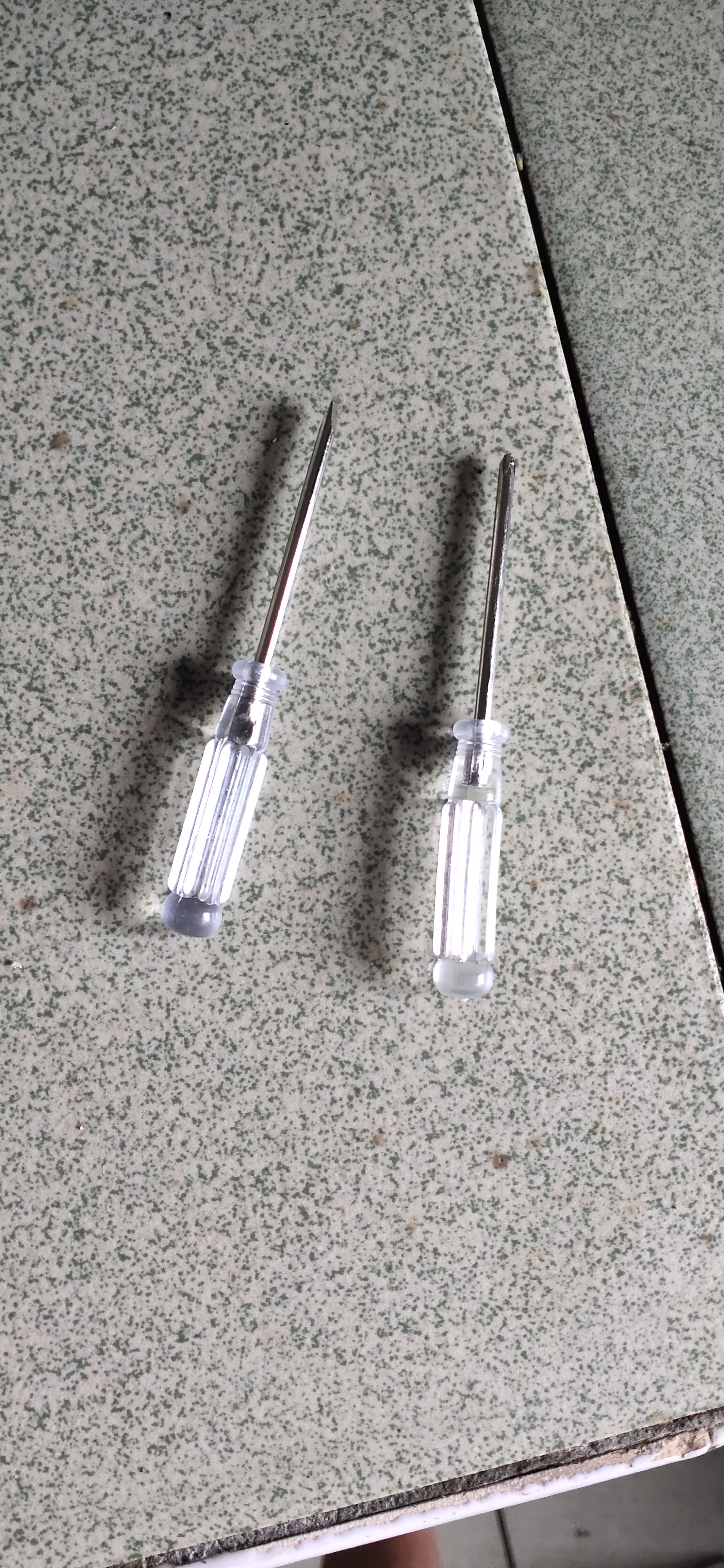 汽车摩托自行车补胎针工具水晶透明磁吸环保十字一字小改锥螺丝刀 一字+十字1套 实拍图