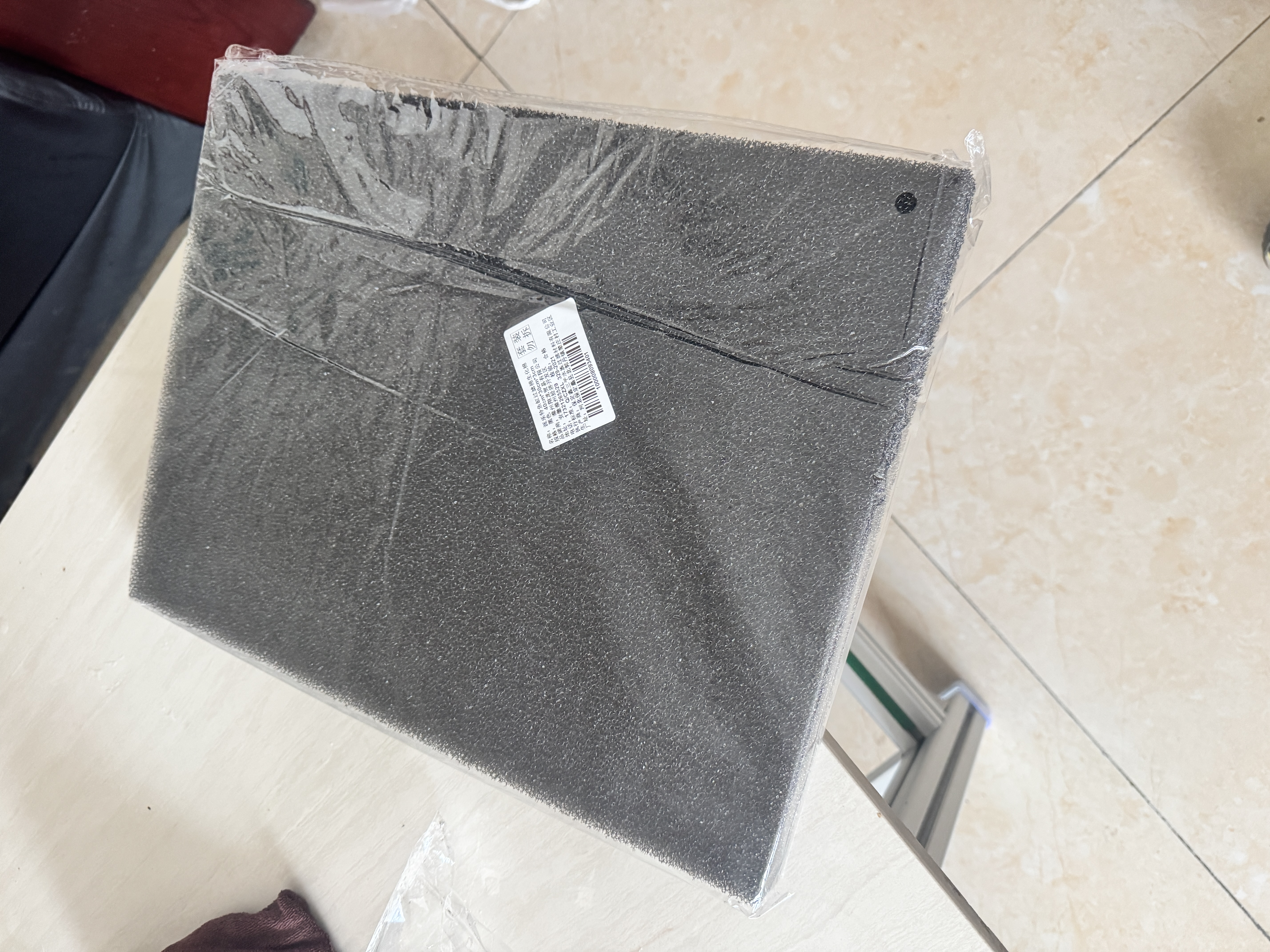 派乐特 加厚生化过滤棉鱼缸生化黑棉净水养鱼滤材 黑色中孔40*30*3cm 实拍图