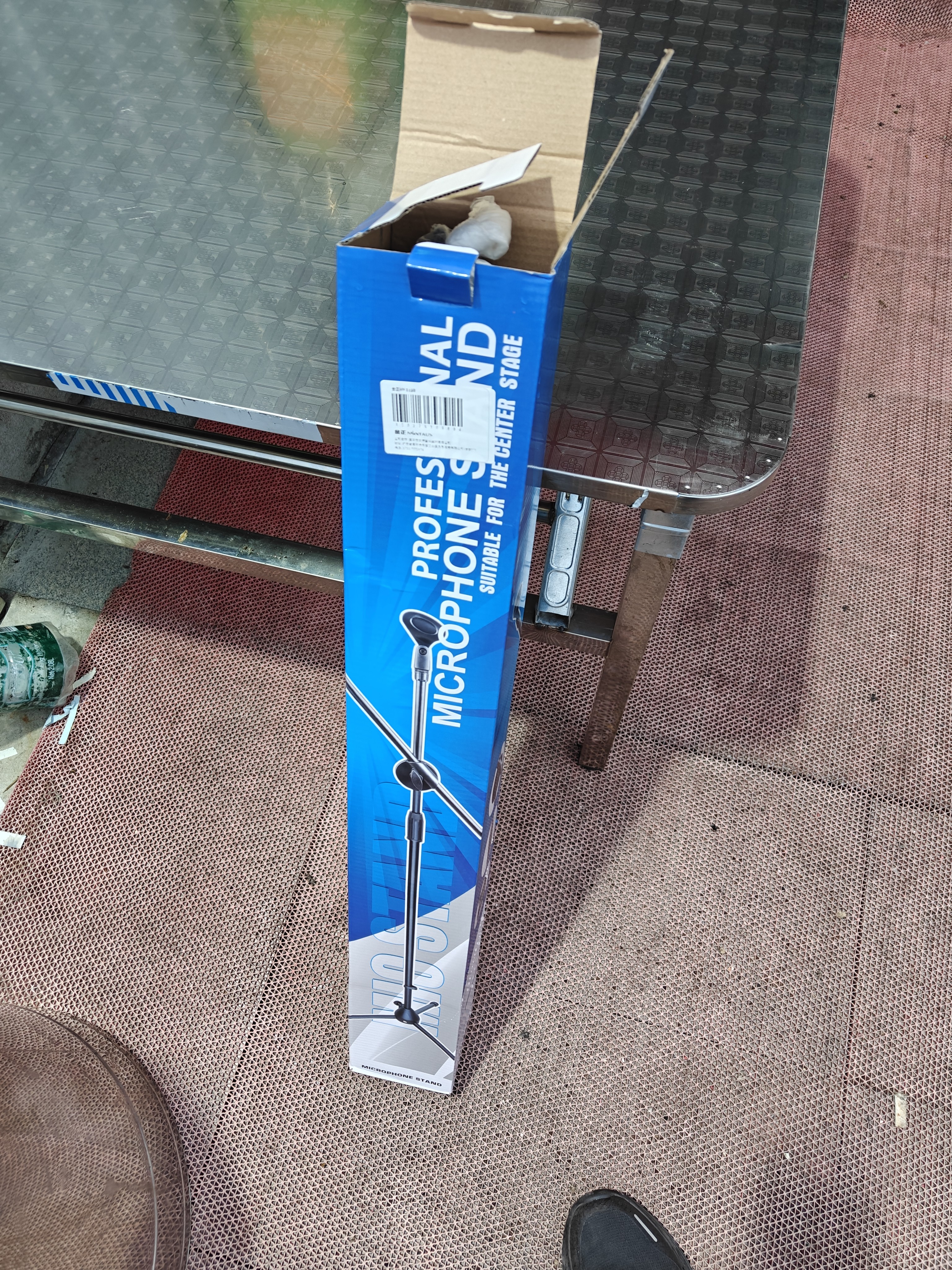 金正（NINTAUS）HY-103B 话筒手机平板支架 防喷网 落地升降话筒麦克风压杆伸缩三脚架运动舞台直播演讲 实拍图