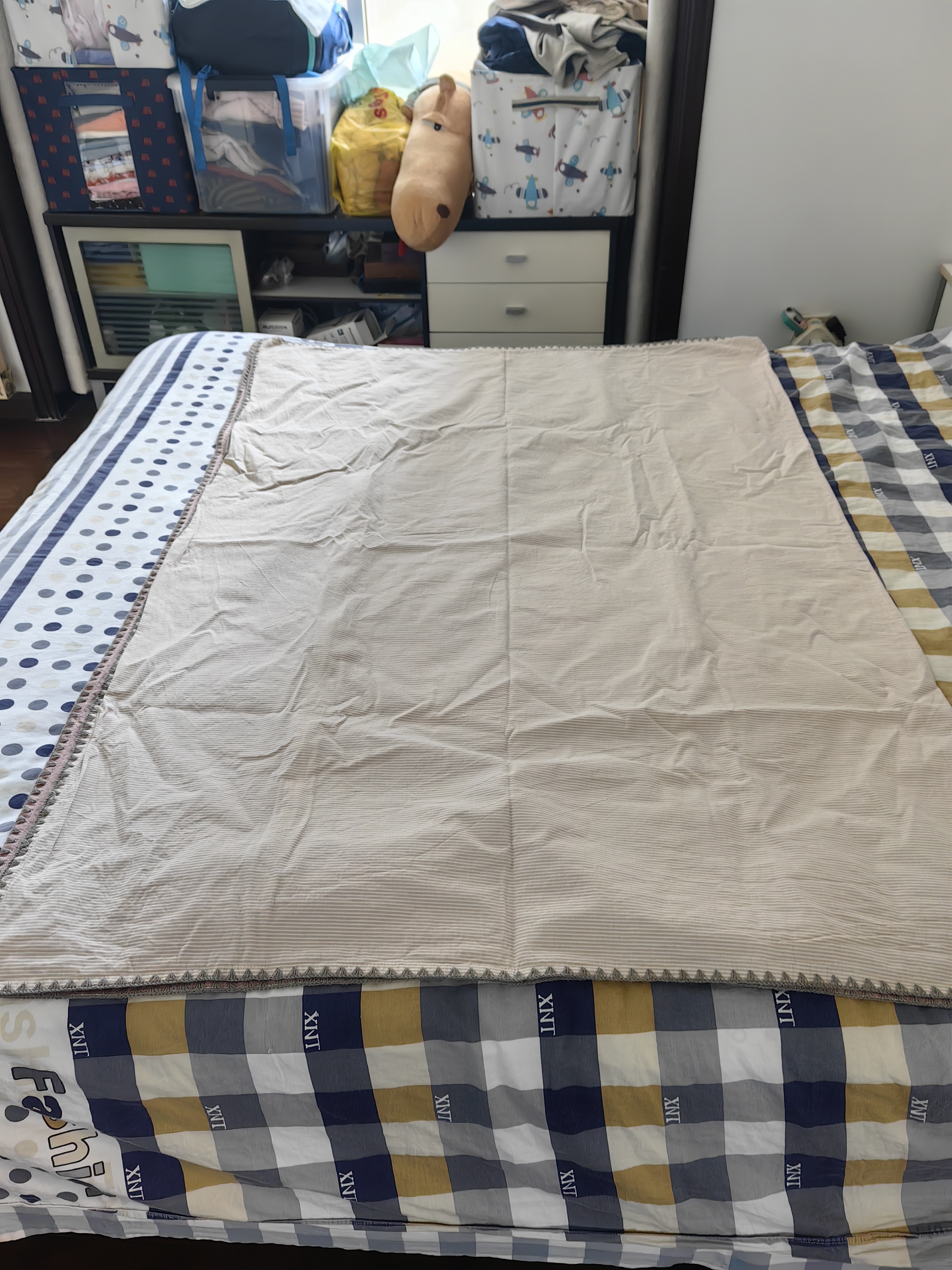 无印良品100%纯棉被套 全棉单人学生宿舍被罩单件 床上用品 150*200cm 实拍图
