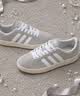 adidas 面包鞋 GRAND COURT BASE 00s休闲板鞋平底鞋男女阿迪达斯 浅灰/白色/树脂黄   40.5 实拍图