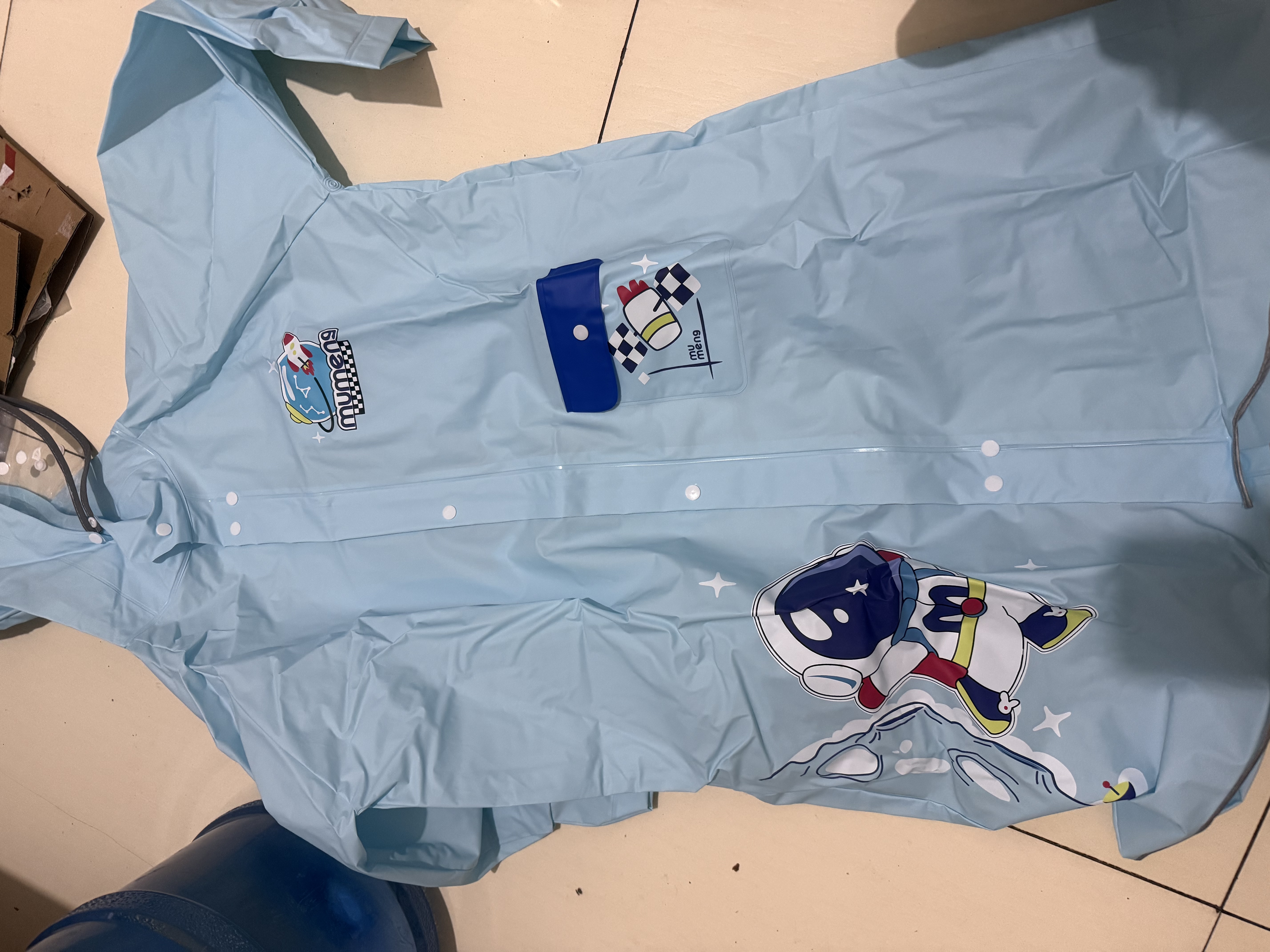 牧萌儿童雨衣带书包位男女童男孩小学生上学防雨开学必备2026新款 实拍图
