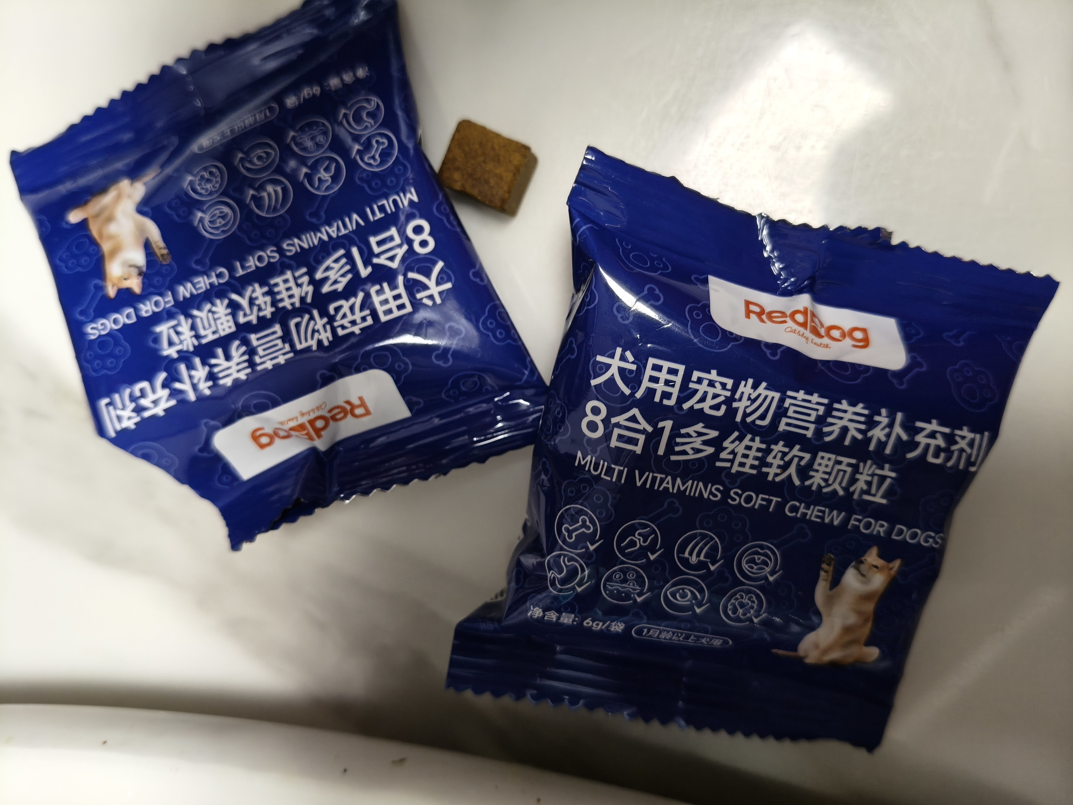 红狗 犬维生素软颗粒6g尝鲜装狗狗维生素犬用维生素宠物8合1配方 实拍图