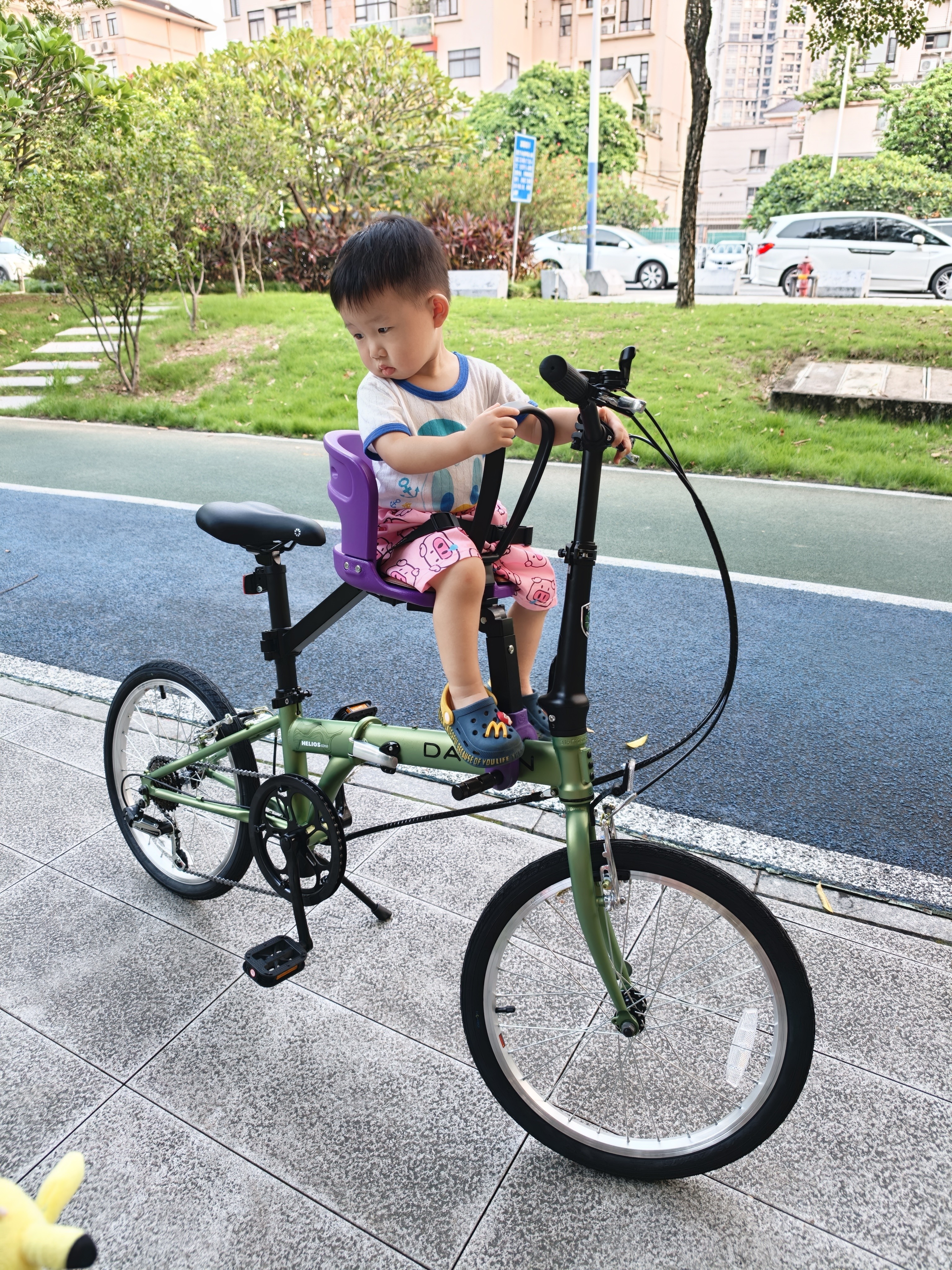 大行（DAHON）D6经典折叠自行车20英寸6速折叠车成人男女士学生折叠单车KBC061 青草绿 实拍图