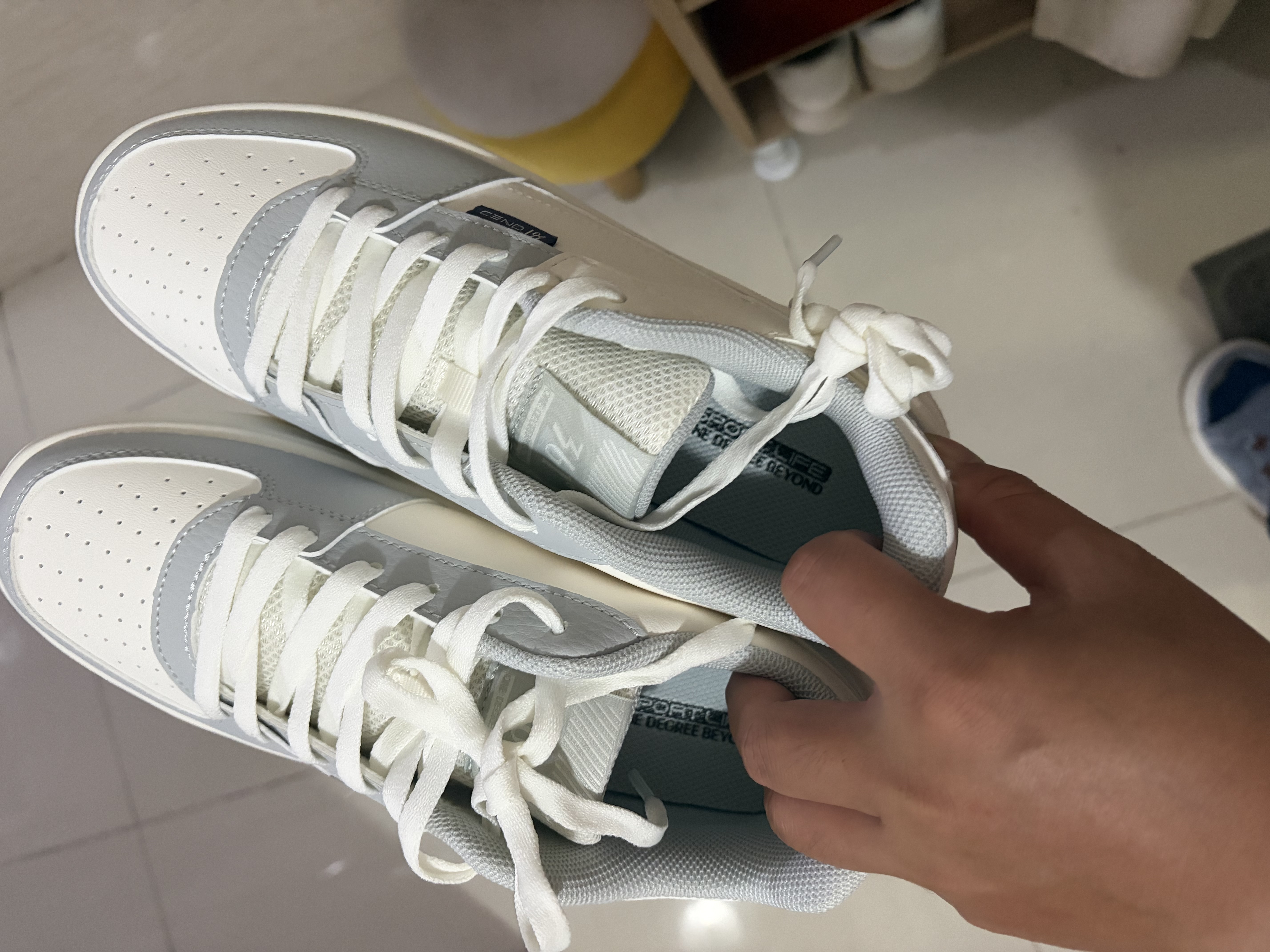 乔丹小千禧运动鞋女鞋皮面防水休闲鞋复古老爹鞋轻便厚底增高跑步鞋女 实拍图