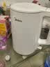 美的（Midea）电热水壶电水壶大容量家用烧水壶泡茶0涂层 食品级304不锈钢自动断电 双层防烫无缝内胆大功率 1.5L 【一键开盖I无缝内胆】 实拍图