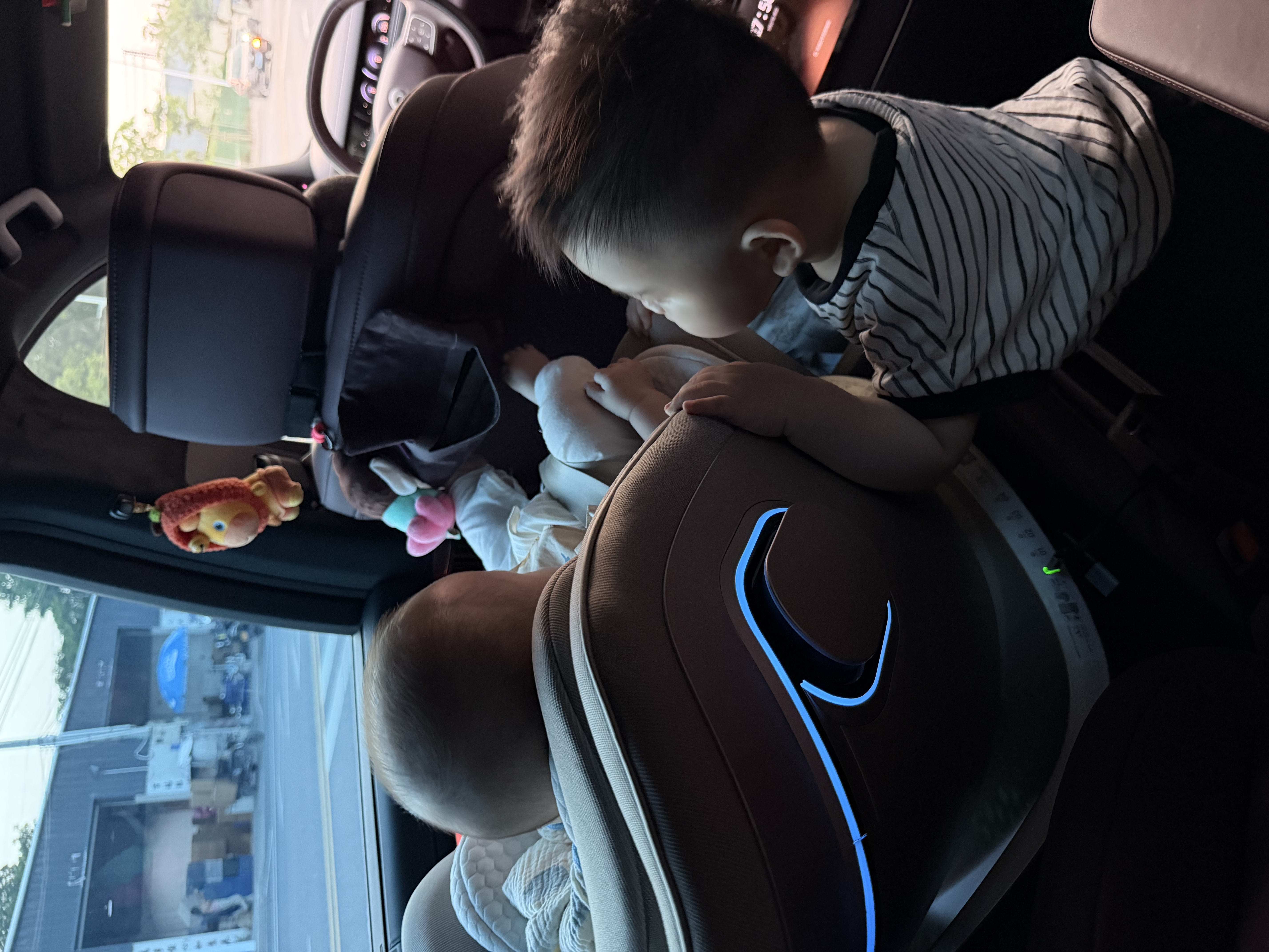 两只兔子求知2pro光晖新国标儿童安全座椅汽车0-8岁车载宝宝椅iSize星曜金 实拍图