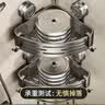 有顾吸盘卫生间置物架免打孔浴室三角厕所转角置物架壁挂洗漱台收纳架 吸盘贴枪灰双层【工艺级ABS】 实拍图