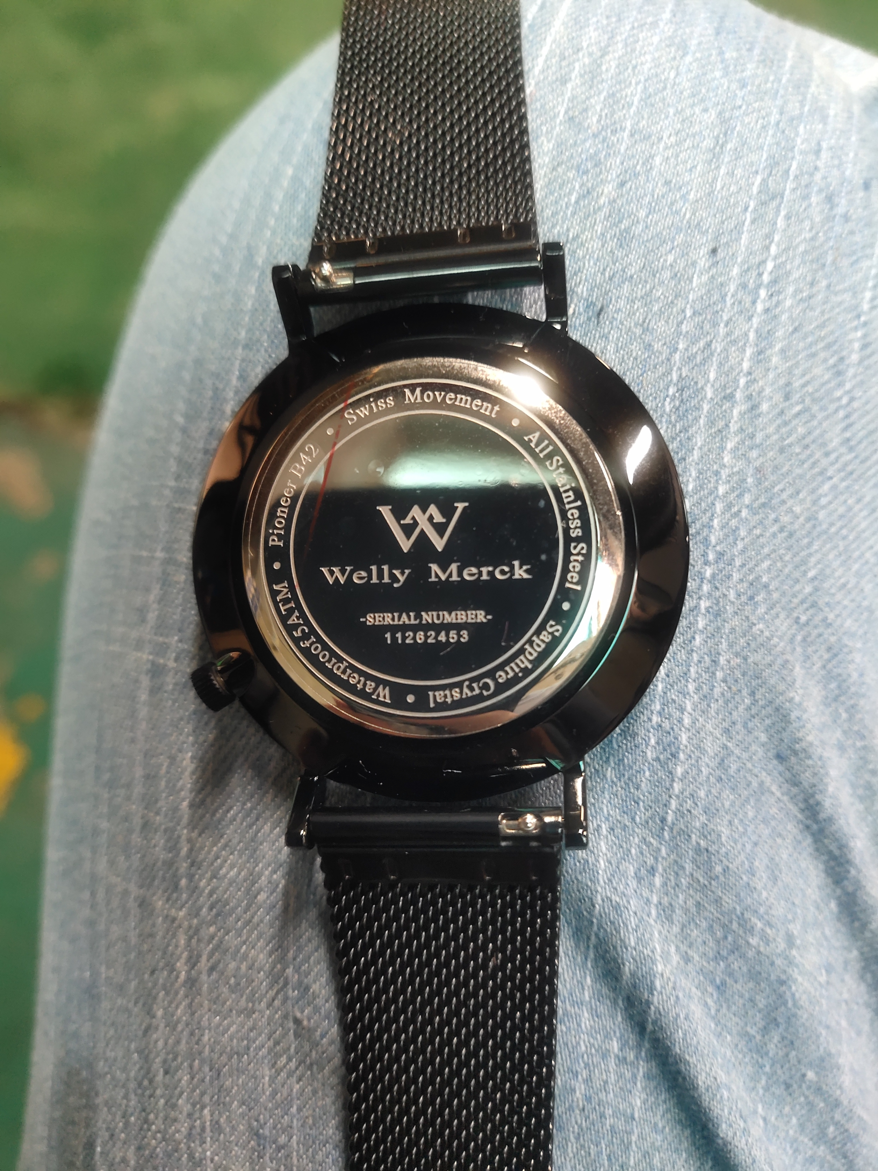 welly merck威利默克瑞士品牌手表男士手表商务石英男款男表生日礼物送男友 男款 时尚三针日历款 潮流 40mm 实拍图