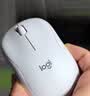 罗技（Logitech）M221 轻音鼠标 无线鼠标 办公鼠标 对称鼠标 带无线微型接收器 米白色 实拍图