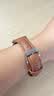 MSSM适用苹果手表表带女款小蛮腰真皮apple watch表带iwatch Ultra3/S11/10/9/8/Se3 浅棕色38/40/41mm 实拍图