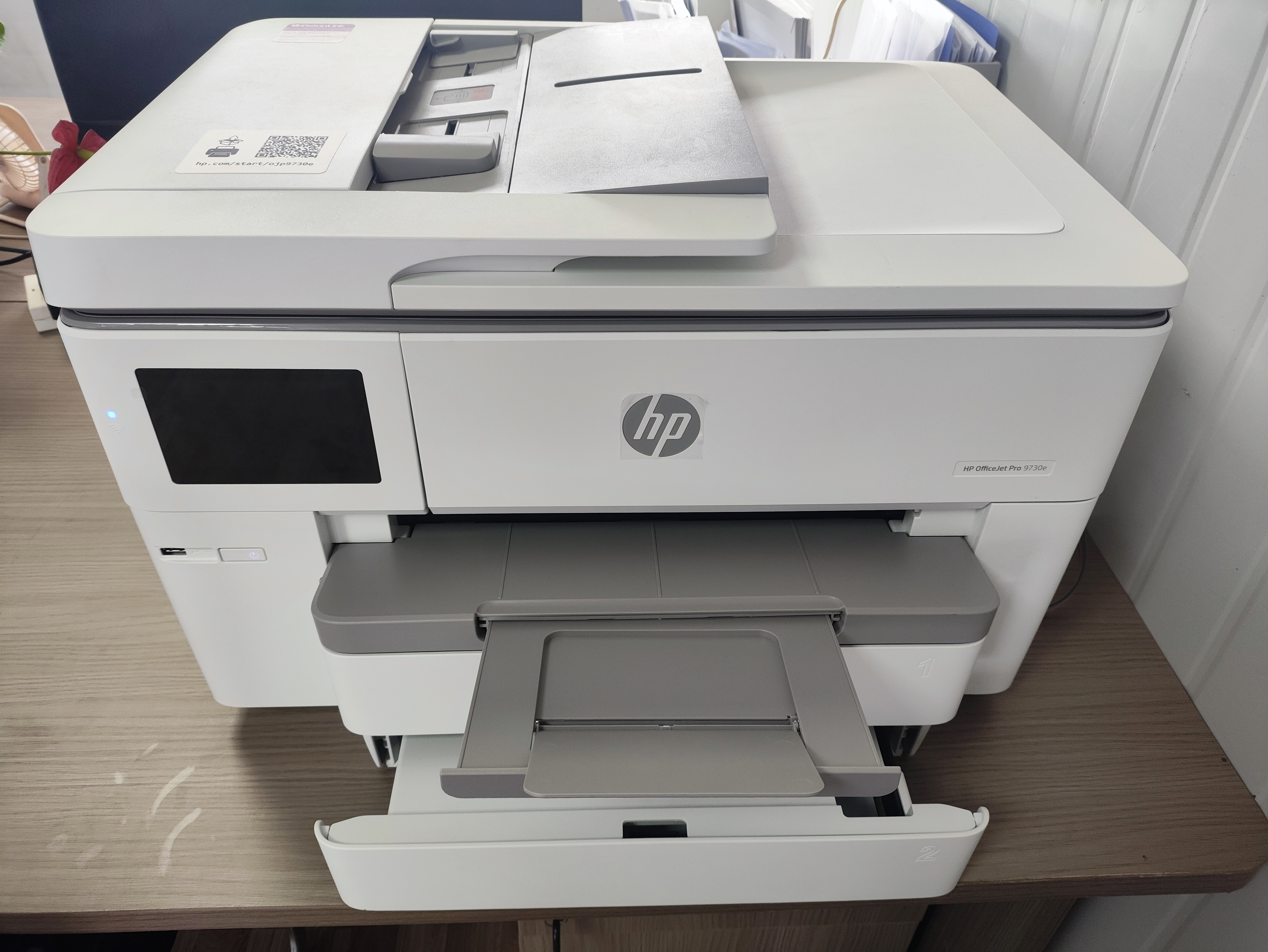 惠普（HP）9730/9720  A3/A4彩色喷墨打印机复印扫描一体机自动双面打印办公商用无线三合一照片试卷 HP 9730【升级免芯片+无限加墨】 套餐二：400ML连供+8瓶墨水【可加墨使用】 实拍图