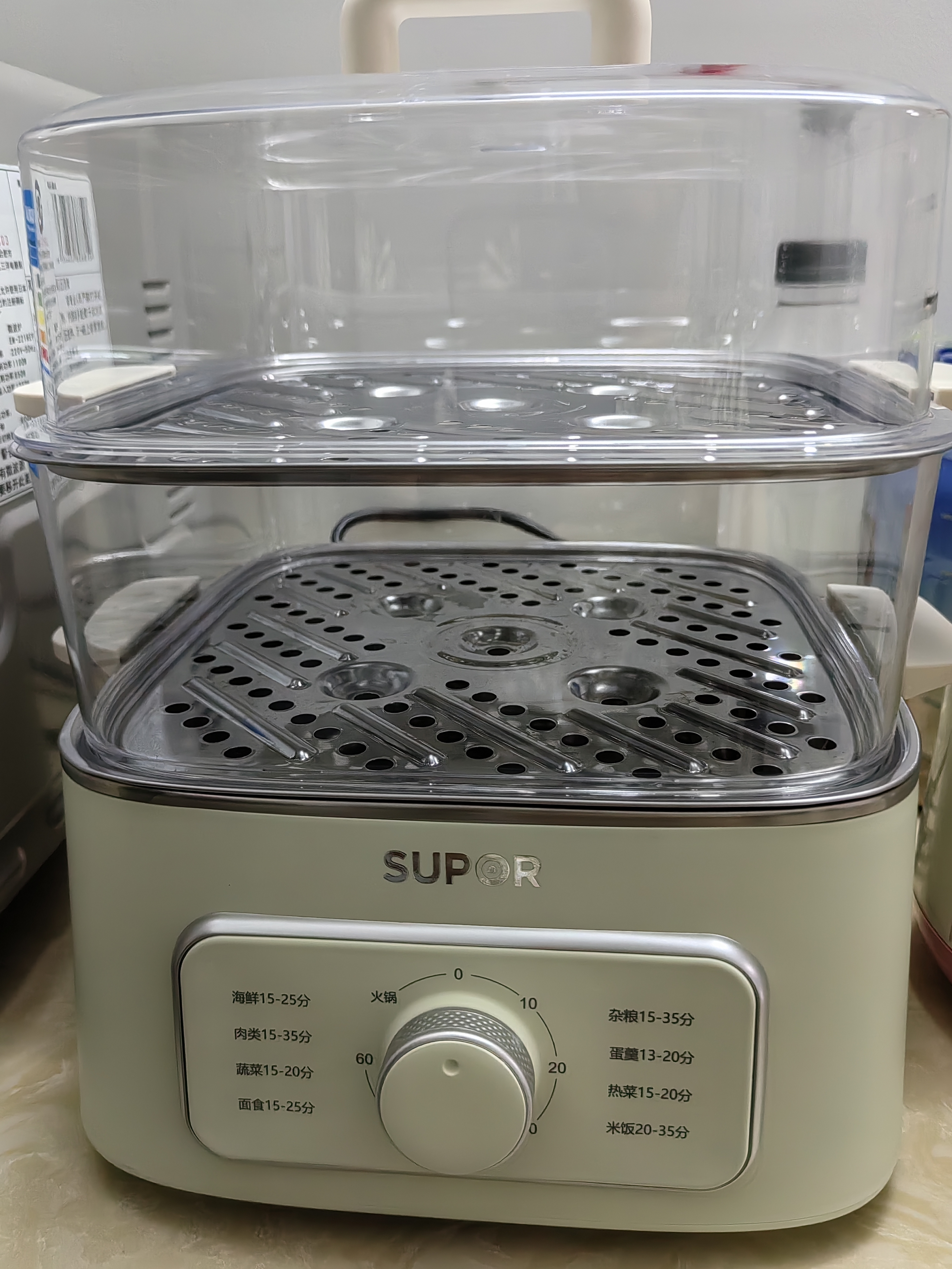 苏泊尔（SUPOR）电蒸锅炖蒸煮一体电煮锅 电火锅家用多功能电热锅 不锈钢0涂层底锅多用途锅ZN23FK930 实拍图