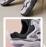 李宁（LI-NING）李宁童鞋儿童运动鞋男女大童轻质回弹大logo休闲鞋34YKCQ198-55 实拍图
