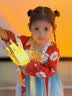 萌乎瑶光 汉服女童裙子春秋新款国风儿童演出连衣裙女孩古装公主裙100 实拍图