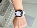 Apple/苹果 Watch Series 12 智能手表GPS款42毫米浅金色铝金属表壳沙砾色运动型表带S/M MJF14CH/B 实拍图