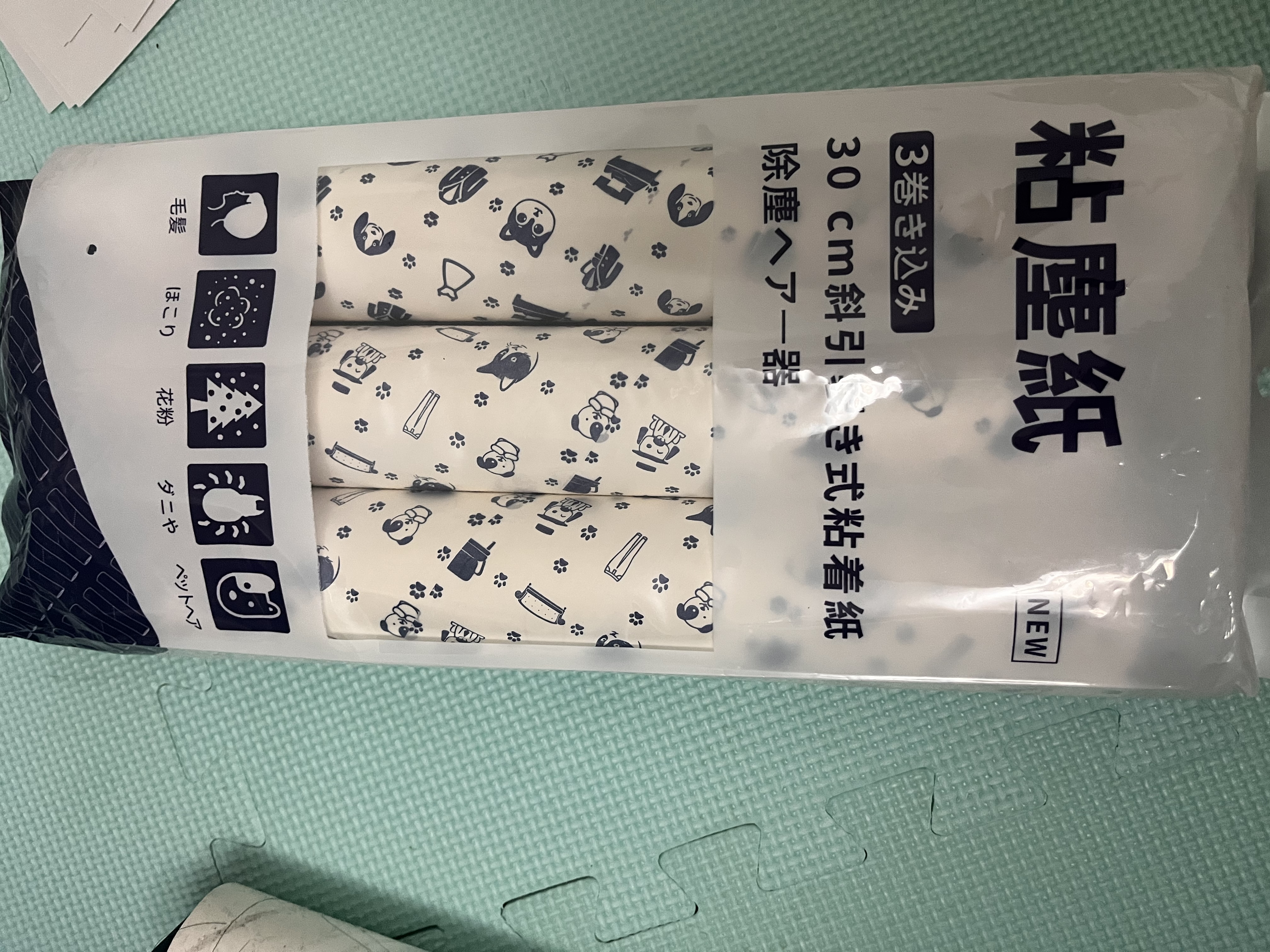 初舍（CHUSHE）粘毛器30cm滚筒刷4卷240撕长杆宠物猫狗地毯沙发毛发吸猫毛神器 实拍图