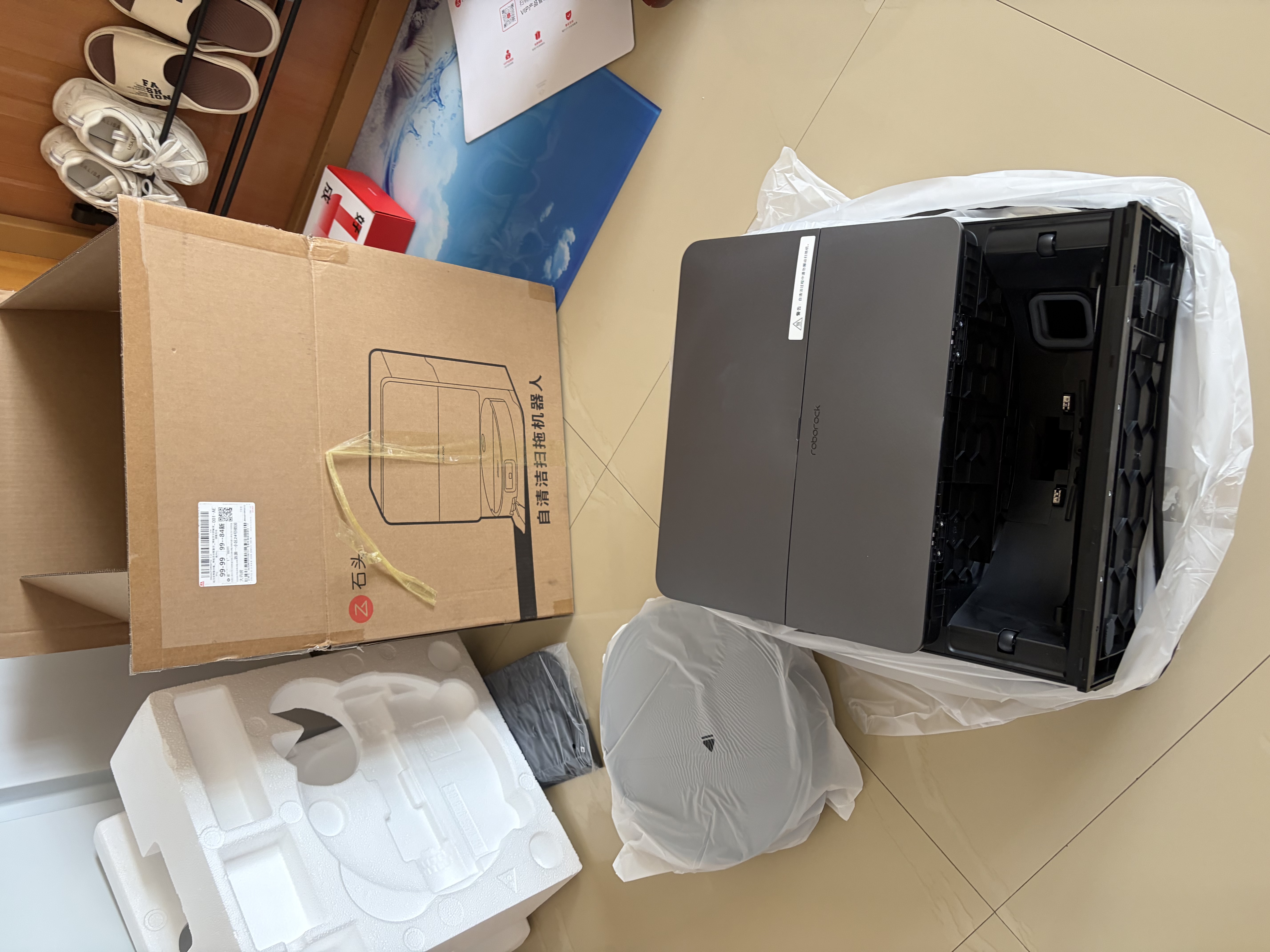 石头（roborock）扫地机器人 G30S Pro 扫拖洗烘一体机 自动集尘热水洗拖布擦地拖地 A2780RR 实拍图
