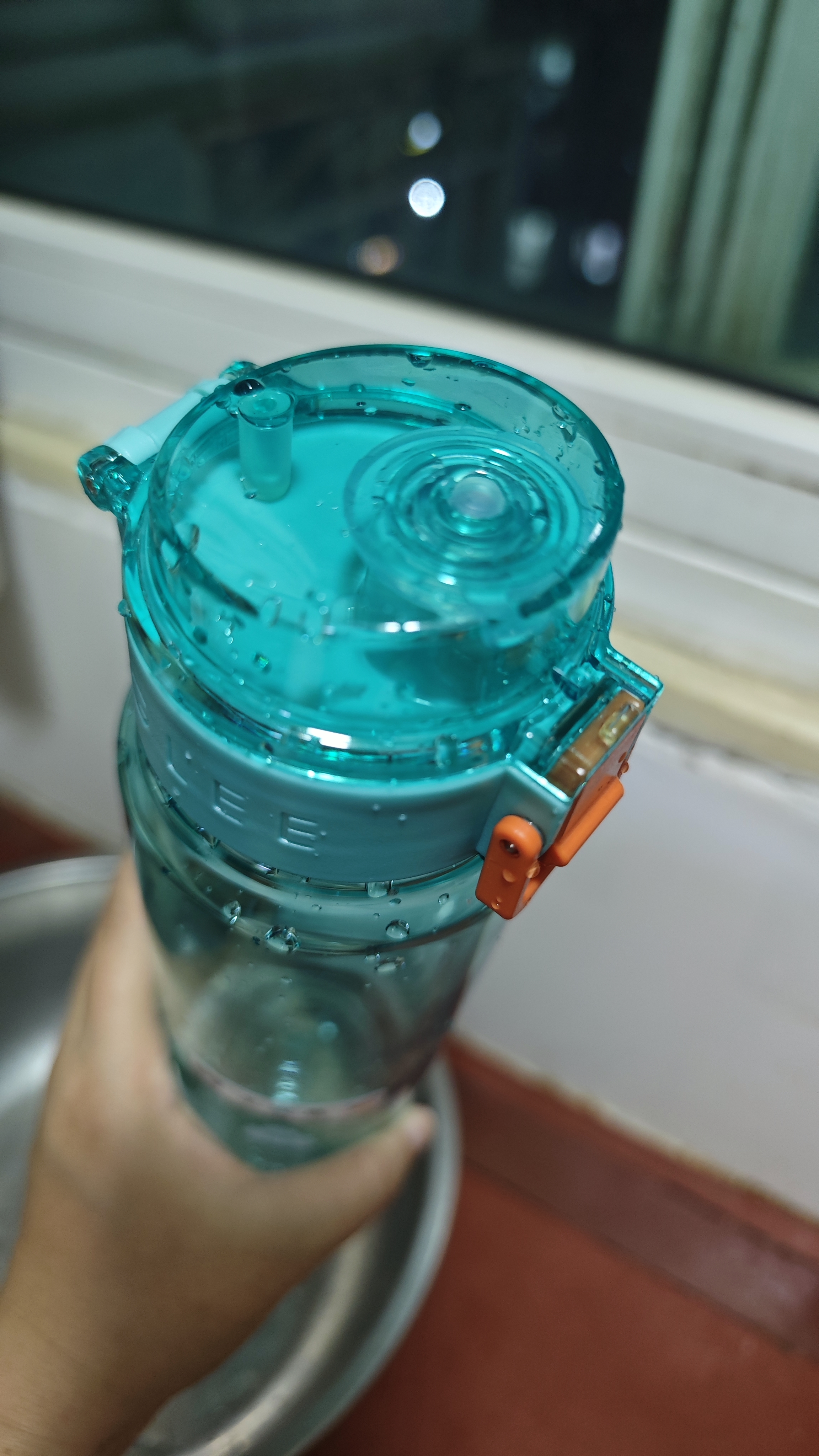 希乐（cille）大容量塑料杯tritan男运动儿童水杯女高颜值 迪卡蓝680ml 实拍图