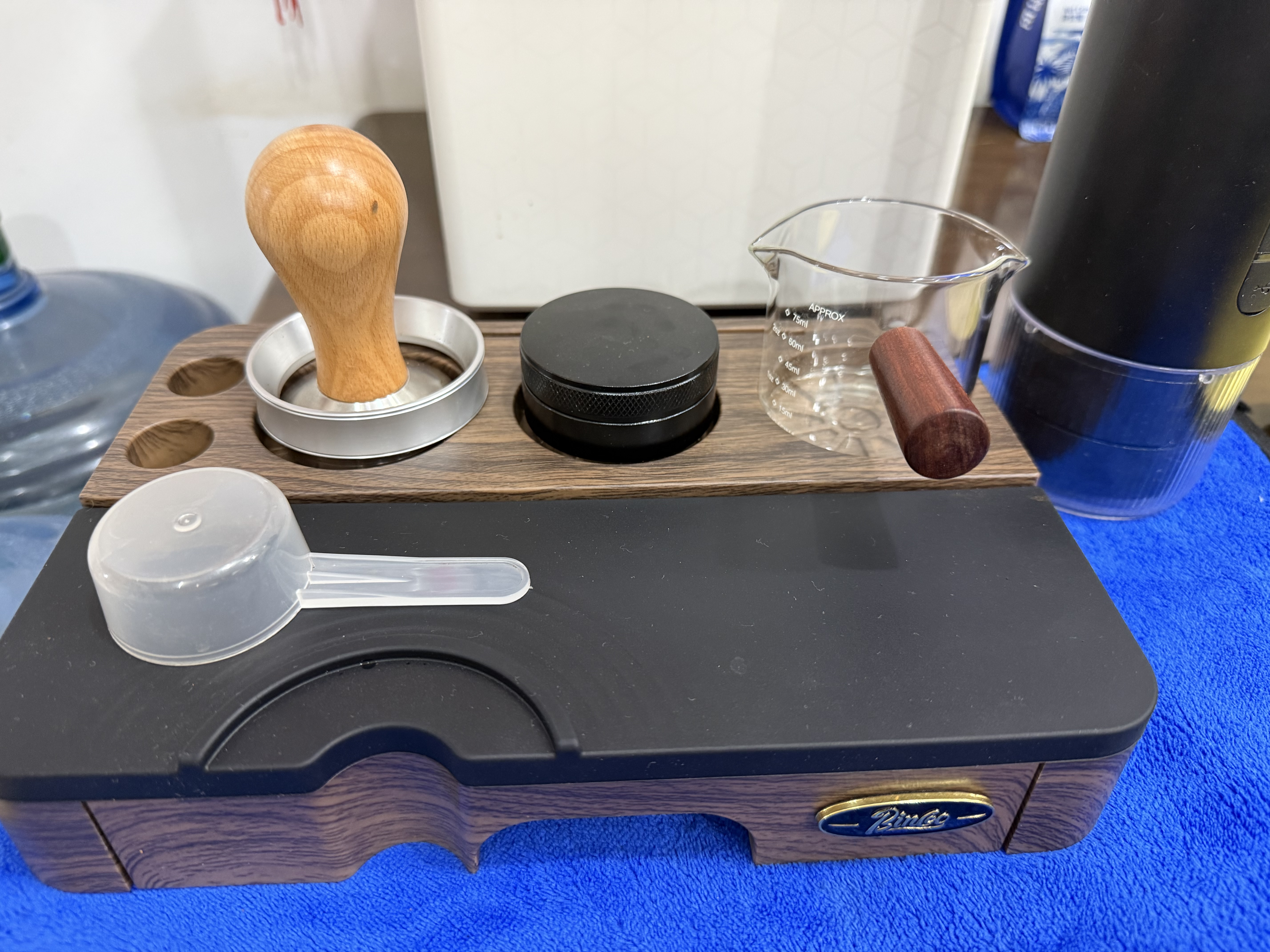 Bincoo多功能压粉底座意式咖啡机布粉器压粉锤收纳板51/58mm 实拍图