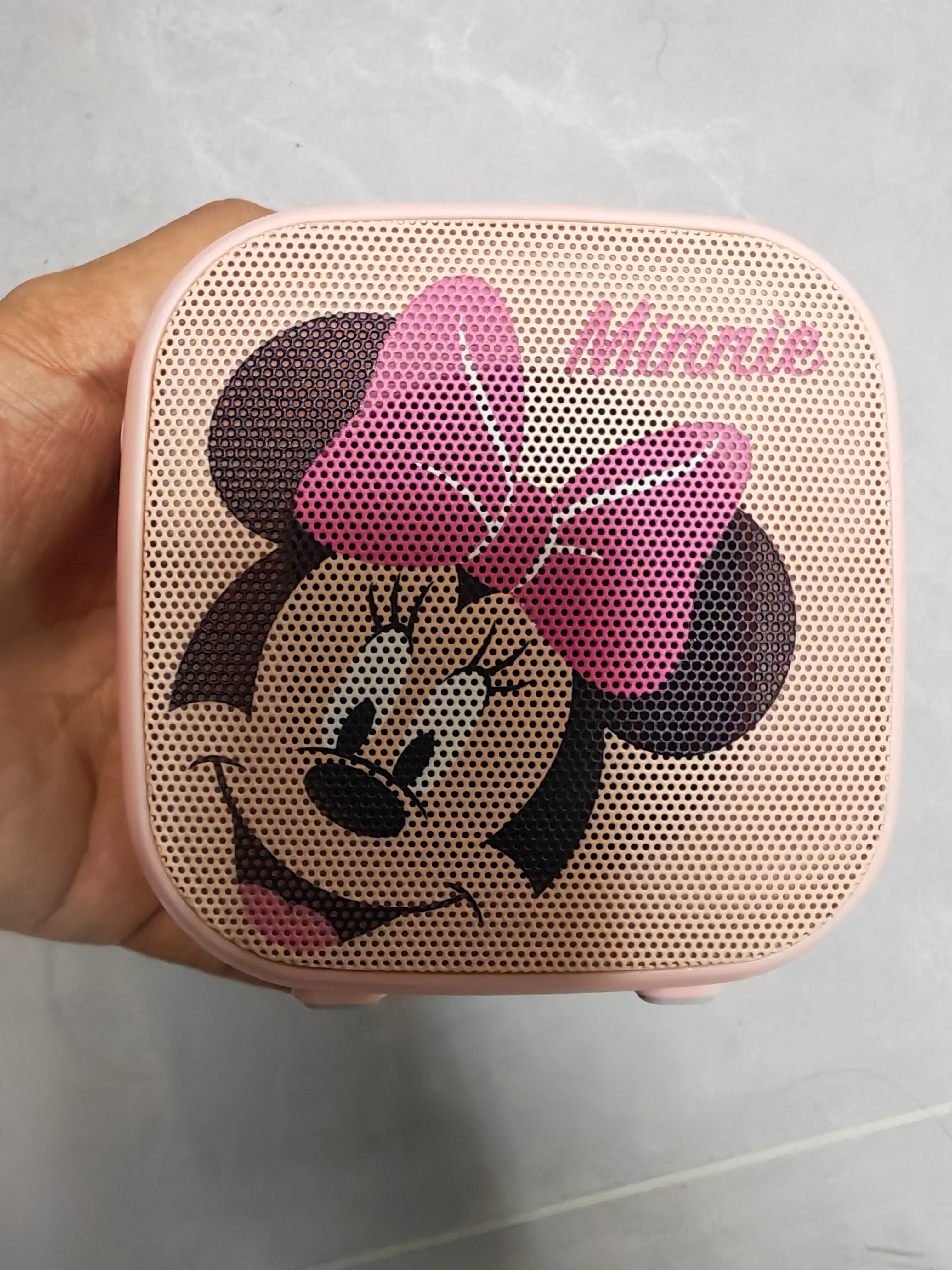 迪士尼（Disney）儿童话筒k歌麦克风一体机国庆节出游无线蓝牙音箱音响小度智能语音唱歌男女孩生日礼物 MK01米妮 实拍图