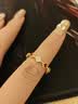 阿吉豆戒指女锆石四叶草轻奢小众设计感新年本命年指环尾戒 实拍图