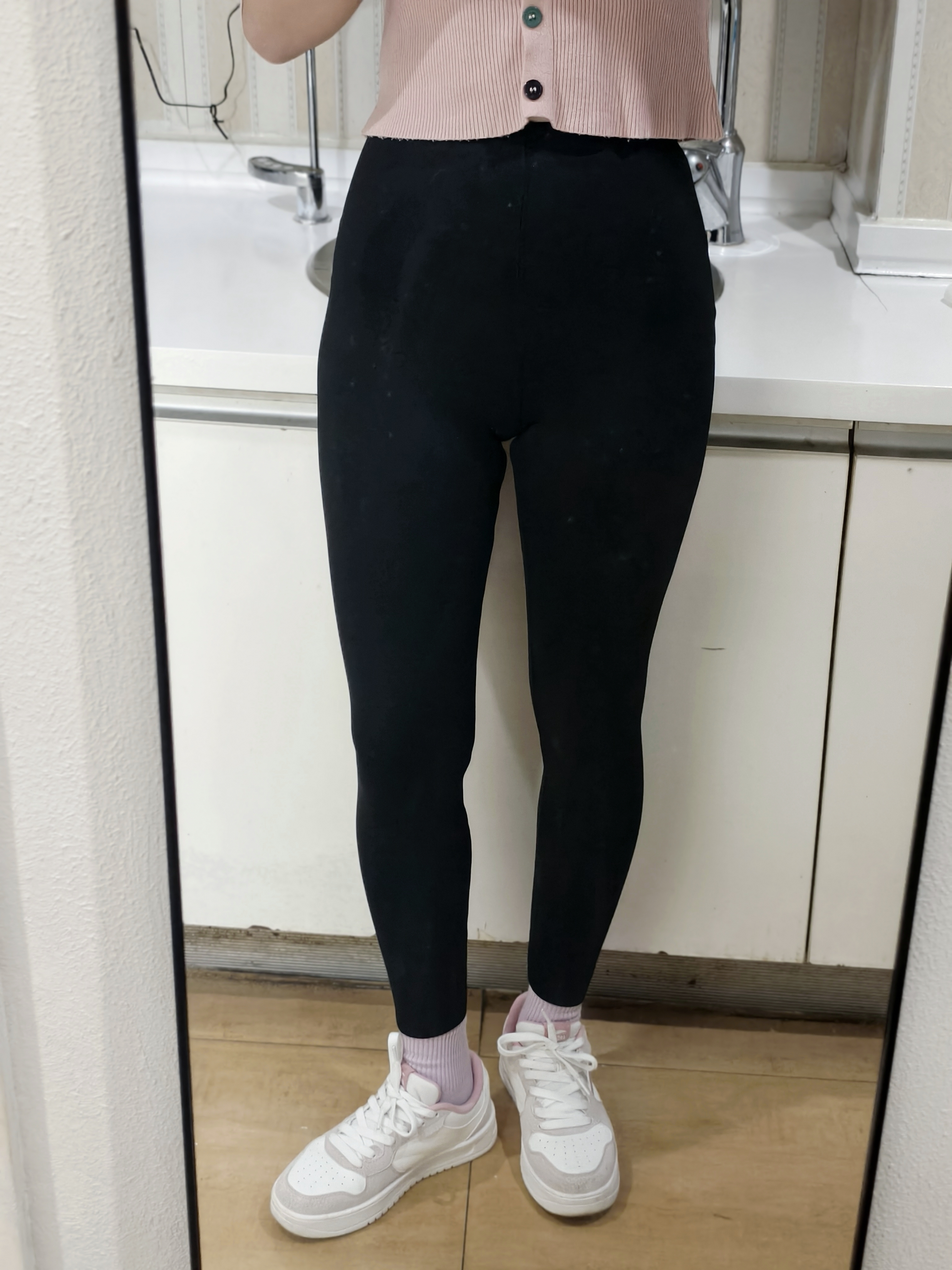 猫人加绒鲨鱼裤女外穿秋冬季加厚保暖紧身瘦腿黑色高腰瑜伽芭比打底裤 实拍图