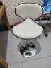 椅品汇（yipinhui）吧台椅 可升降旋转椅 酒吧高脚靠背凳子轻奢现代简约前台收银坐椅 【高款-纳帕皮】白色 加大底盘-3级气杆 实拍图