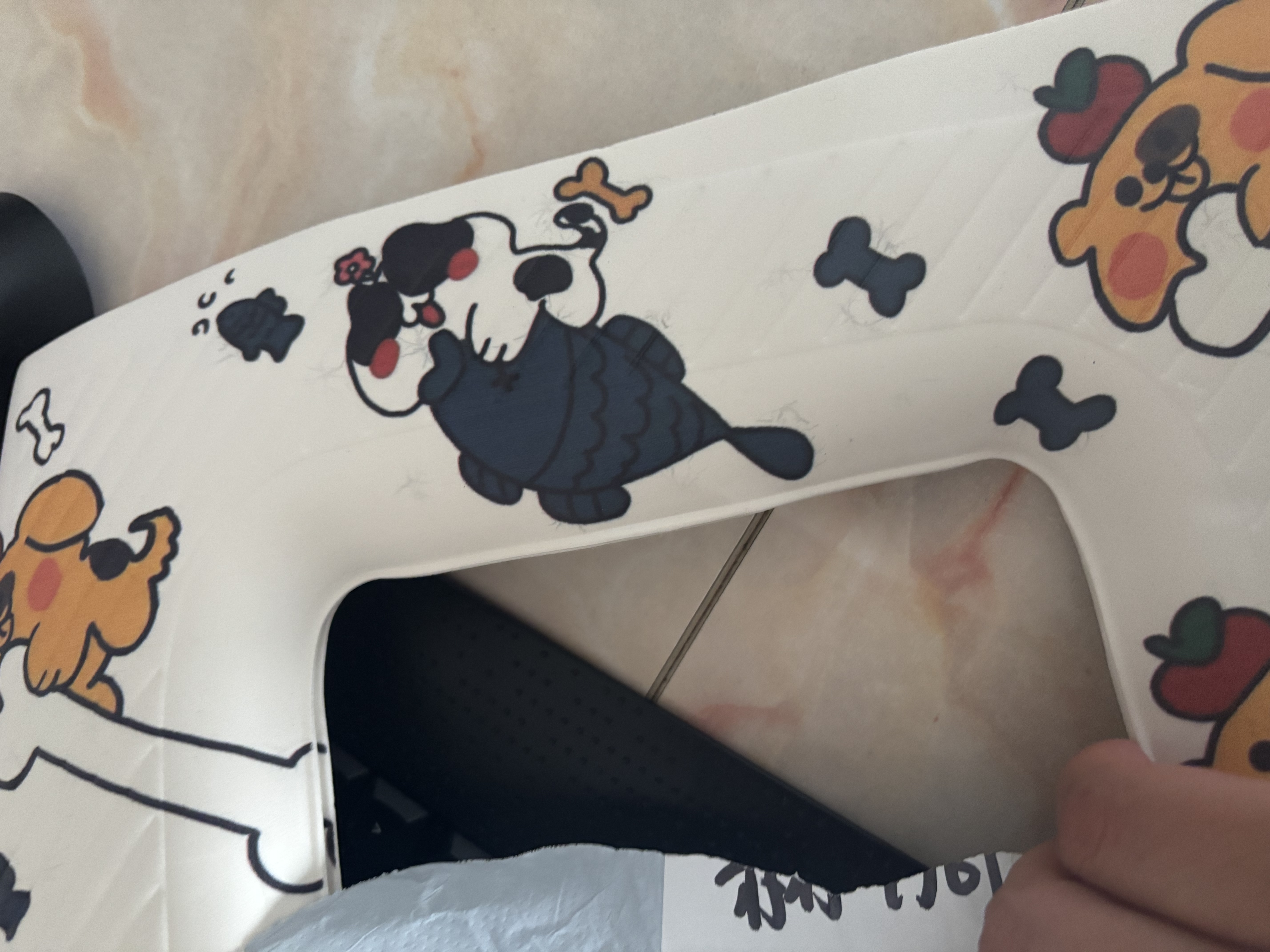 马桶垫子四季通用家用eva防水硅胶泡沫马桶垫套高级感坐便器座垫 橙色邦尼兔款 2件装 实拍图