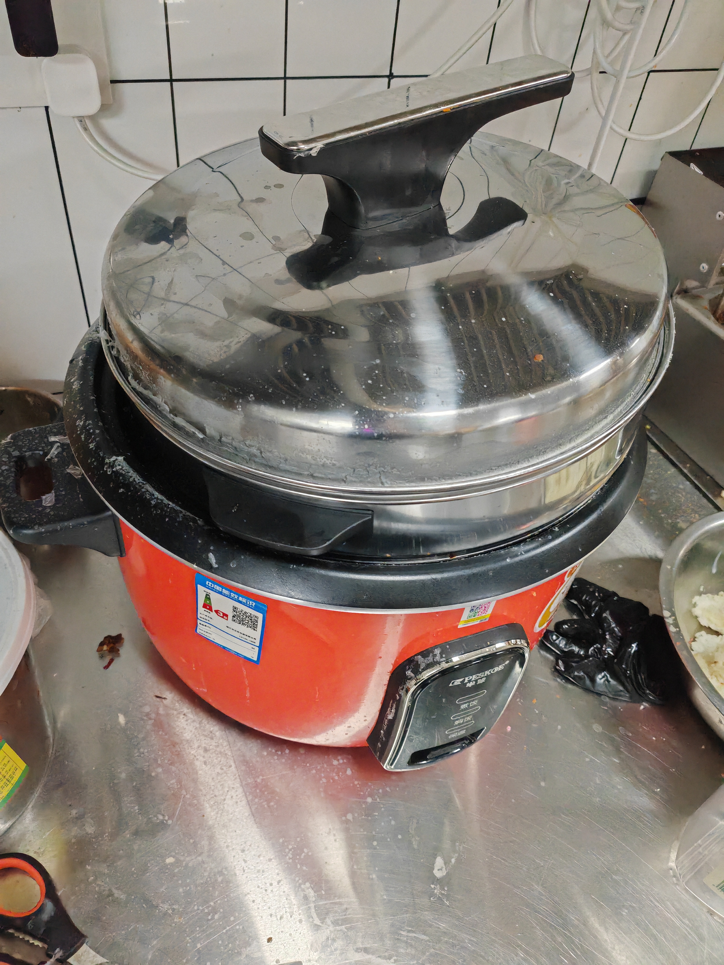 半球（PESKOE）商用电饭锅食堂大容量10人以上电饭锅 老式饭店用大型电饭煲 LX130-190B 实拍图
