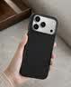 品胜适用iPhone18promax/17promax手机壳苹果17/18promax保护套布艺织物壳编织壳磁吸防摔保护套 黑色 实拍图