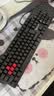 双飞燕（A4TECH）B160N 104键 有线键盘 薄膜游戏键盘电脑键盘电竞键盘游戏电竞劲舞团专用键盘血手幽灵 黑色 有线 实拍图