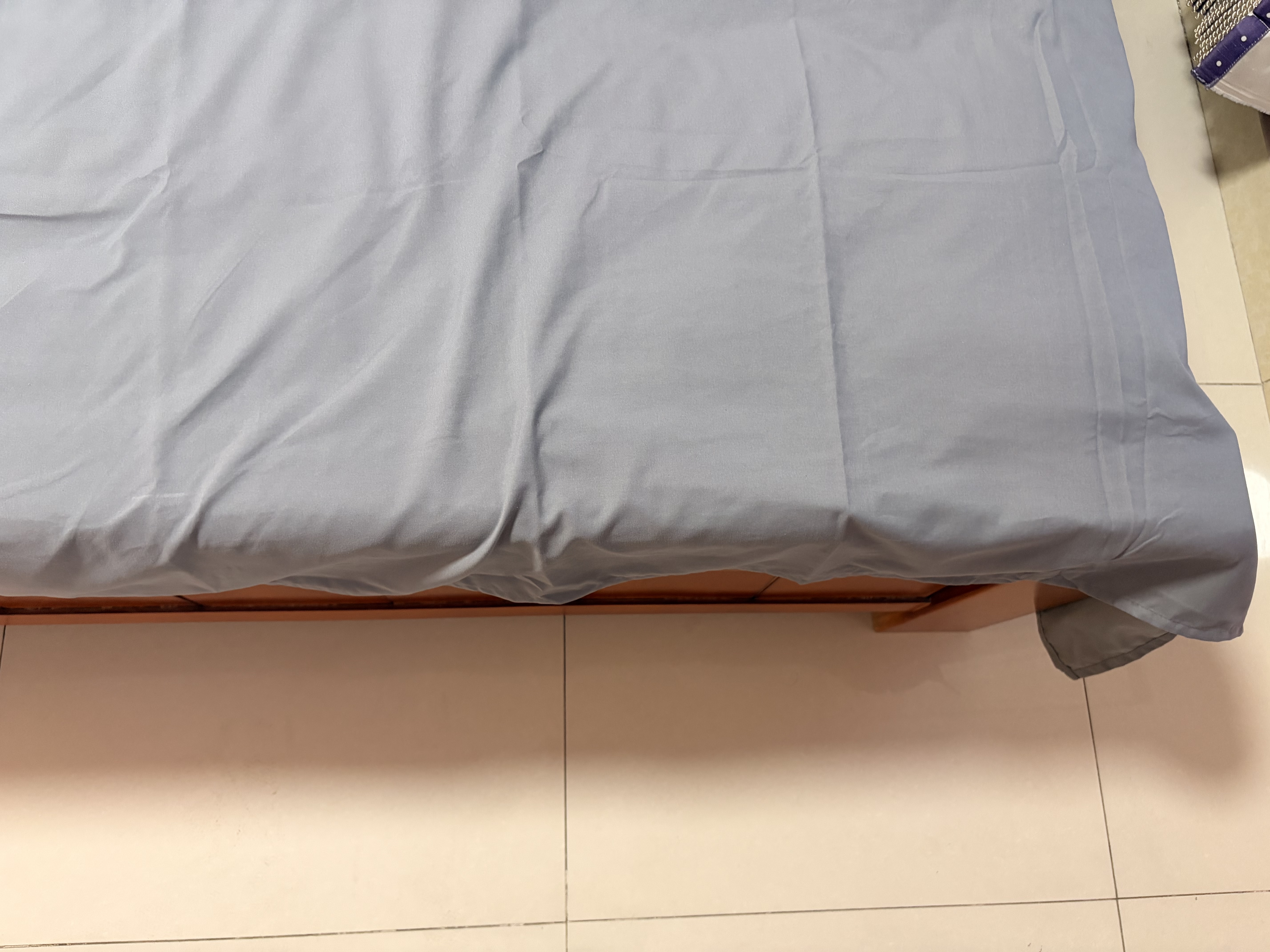 京东京造悦柔床单单件 120g加厚耐用 A类磨毛床罩 250x230cm 科技灰 实拍图