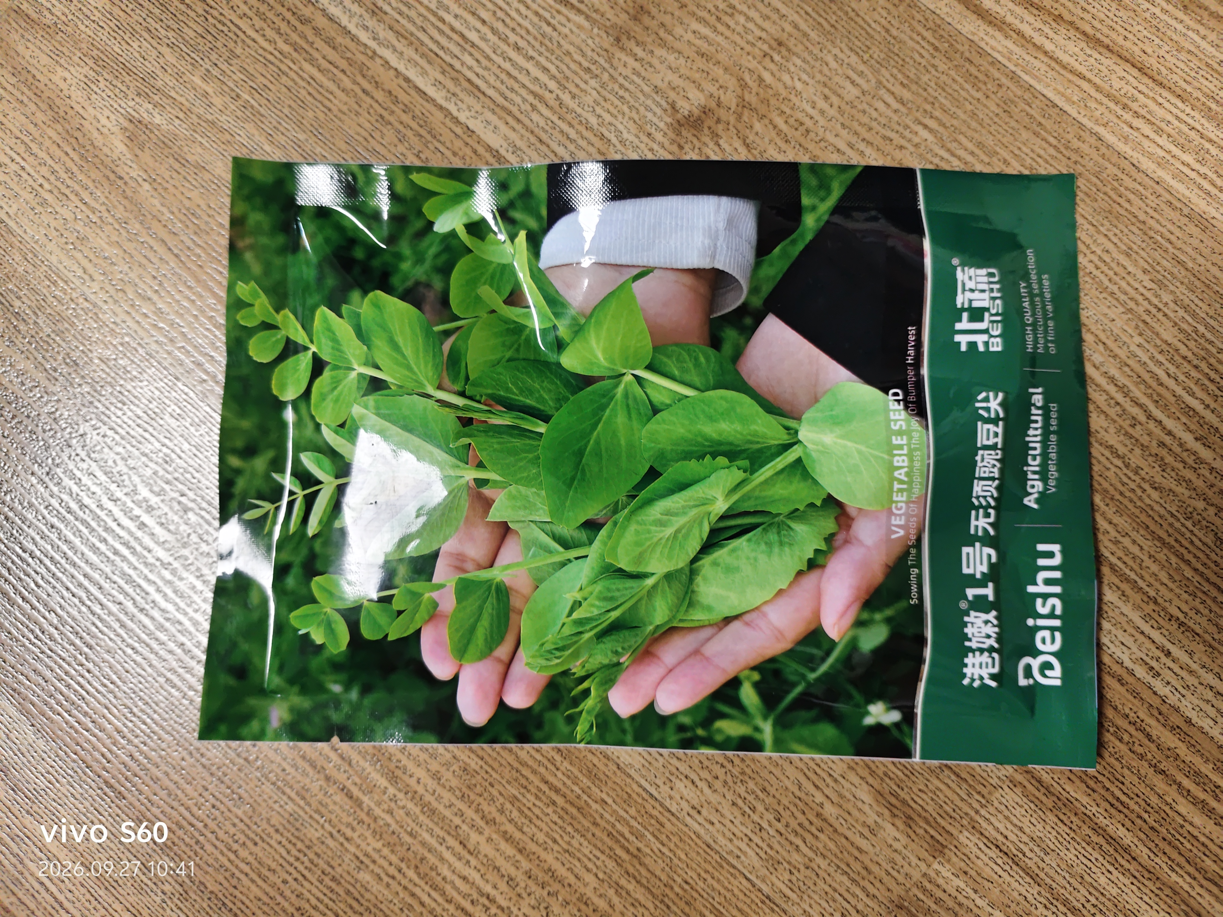 北蔬 豌豆尖种子苗无须豌豆苗芽苗菜大叶四季菜籽 无须豌豆尖种子100g 实拍图