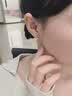 戚小米999纯银针双层耳环女养耳洞素圈耳钉小众设计感高级轻奢圈圈耳饰 双层圈圈耳环一对【S999足银针】 实拍图