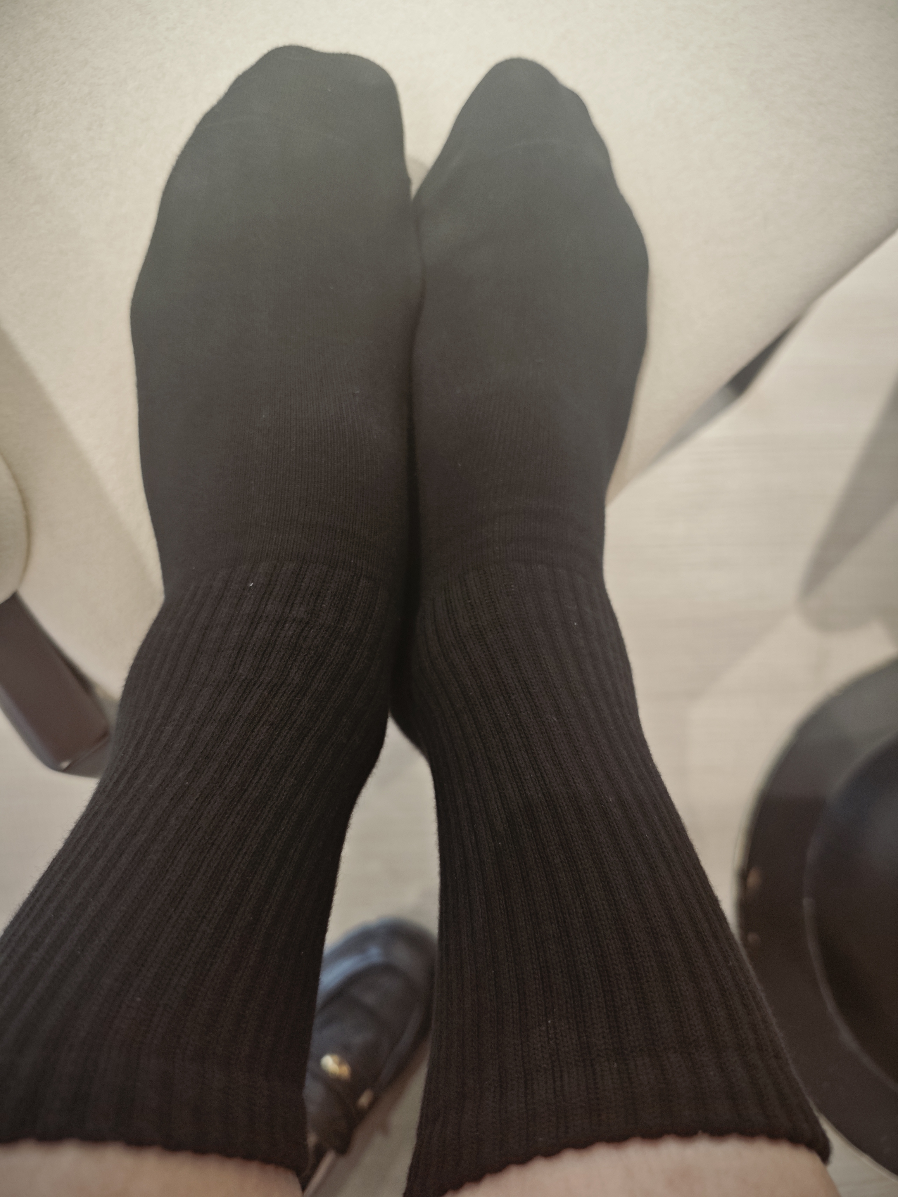 棉竹屋袜子女士秋冬季高筒袜纯棉加长筒抗菌防臭无骨女长袜5双 实拍图
