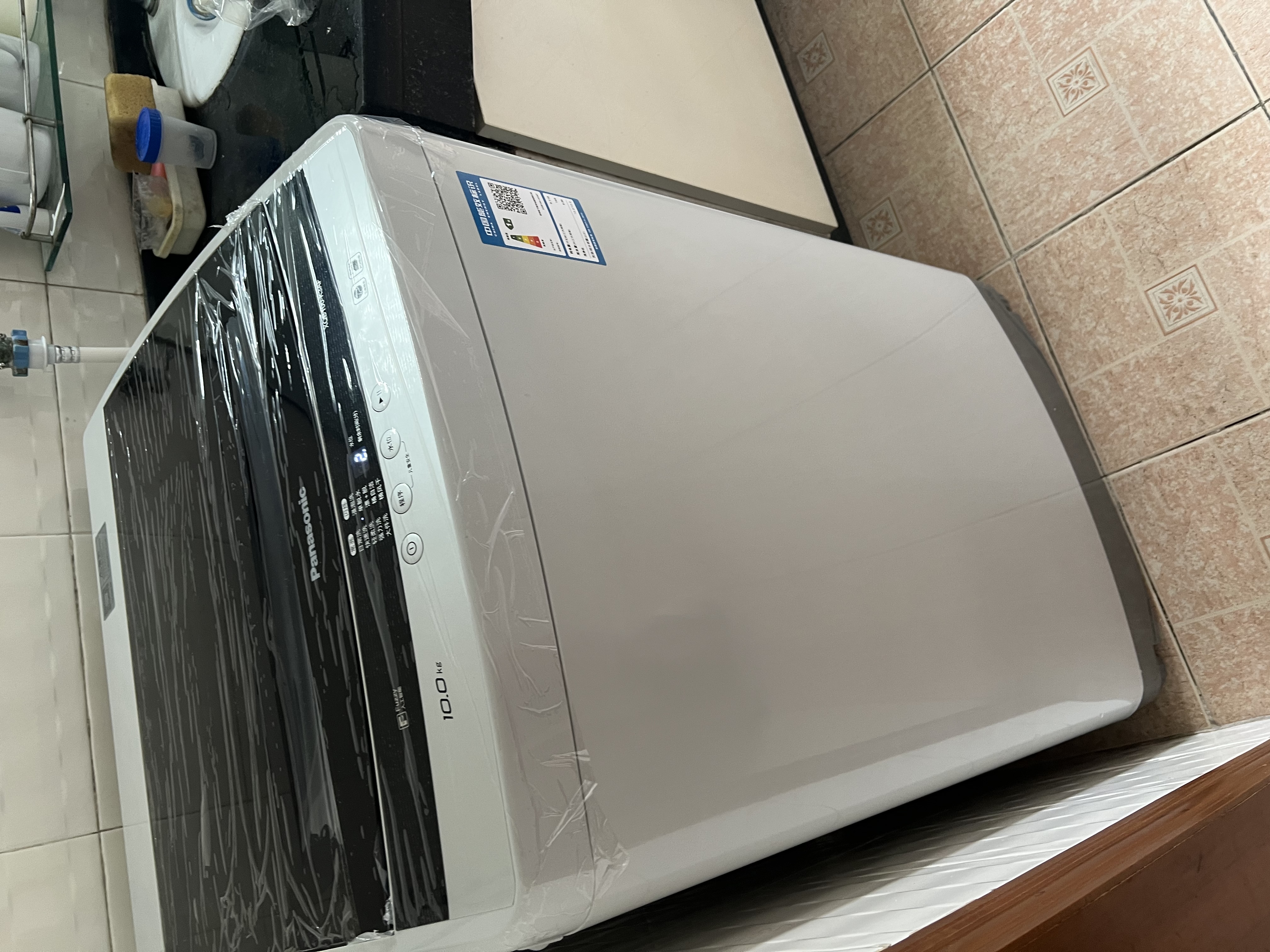 松下（Panasonic）洗衣机波轮10公斤全自动大容量家庭用一级能效节能省水抗菌底盘 XQB100-K3AF 实拍图