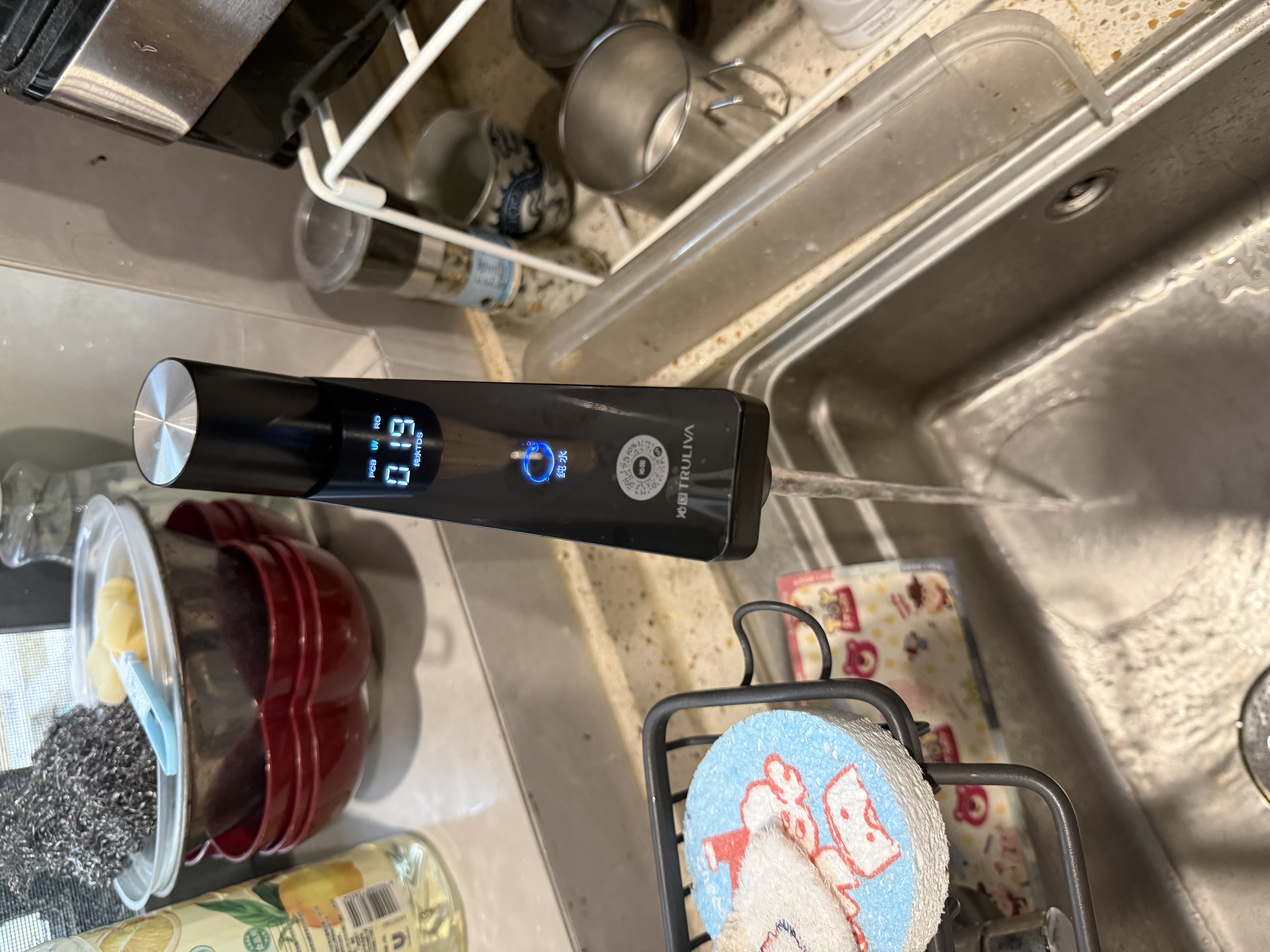 沁园双子芯净矿6.0 家庭用矿物质水净水器1600G 10年RO反渗透过滤器 厨房台下式直饮水一体机UR-D71697 实拍图