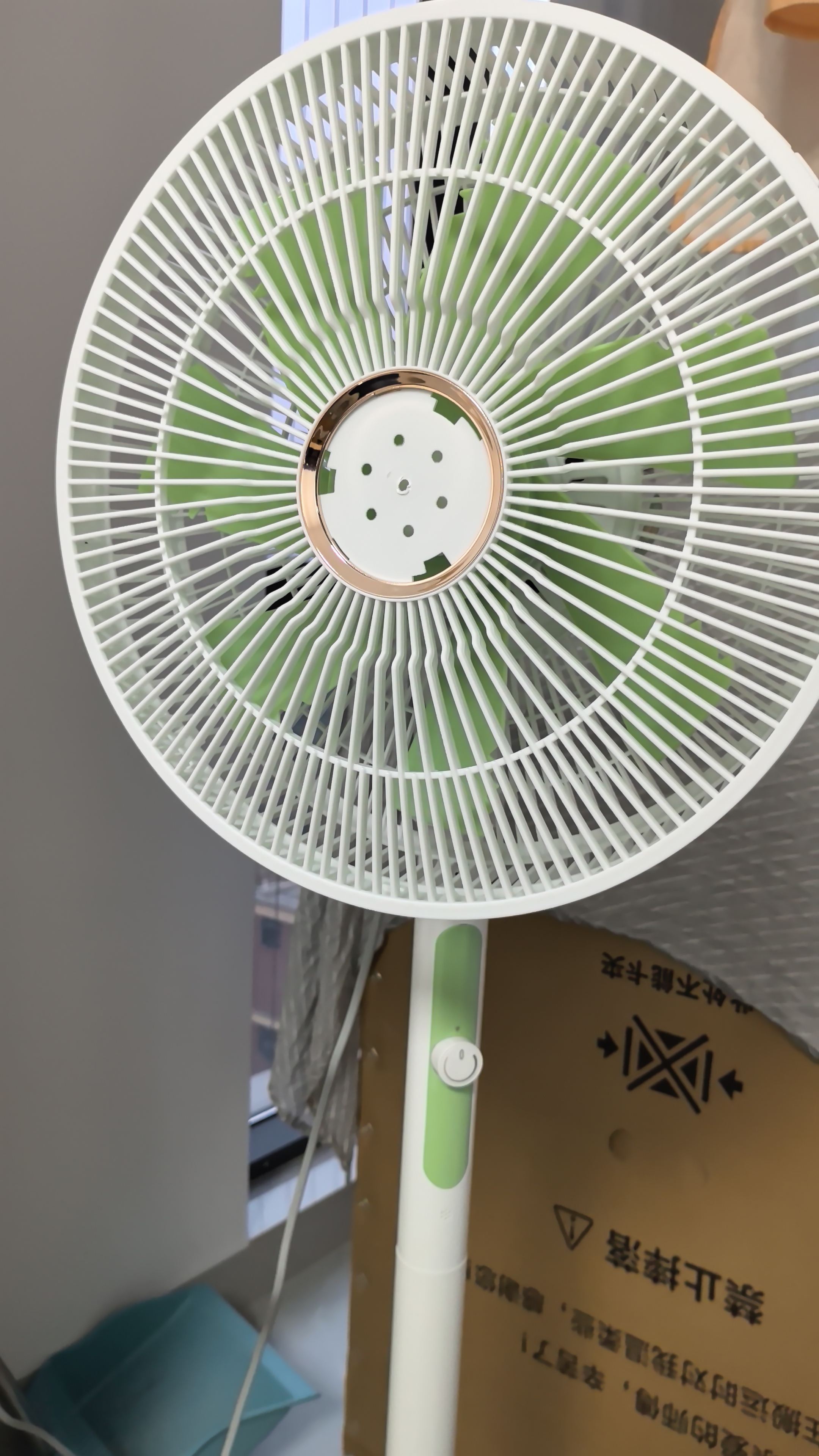 钻石牌落地扇家用电风扇【1级能效+直流变频+纯铜电机】摇头扇省电无极变速强劲风力大网罩DFS-ZBHM07z 实拍图