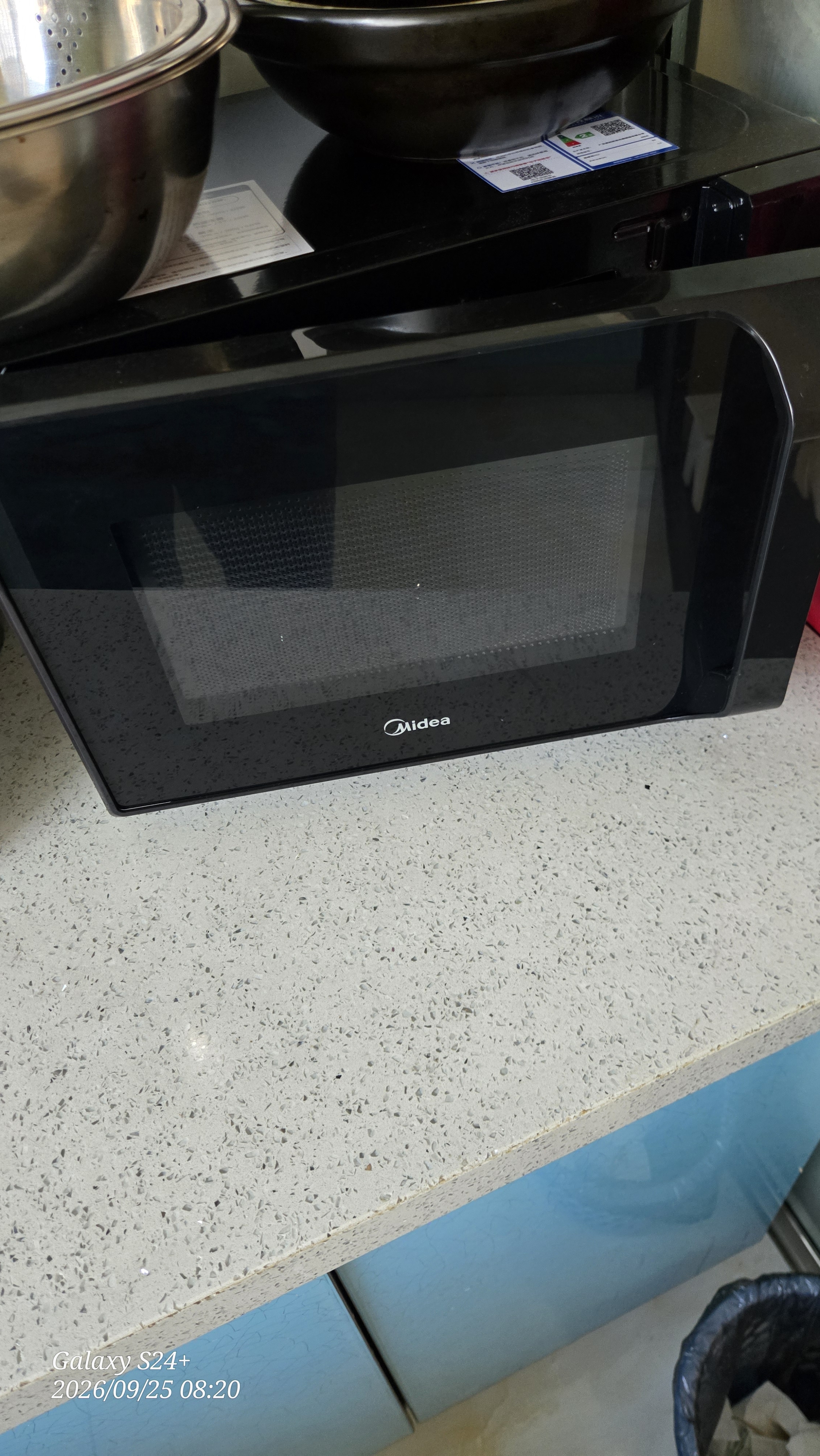 美的（Midea）微波炉经典升级款M2A 家用小型20升平板式易清洁快捷双旋钮高效速热杀菌除味2026新款 实拍图