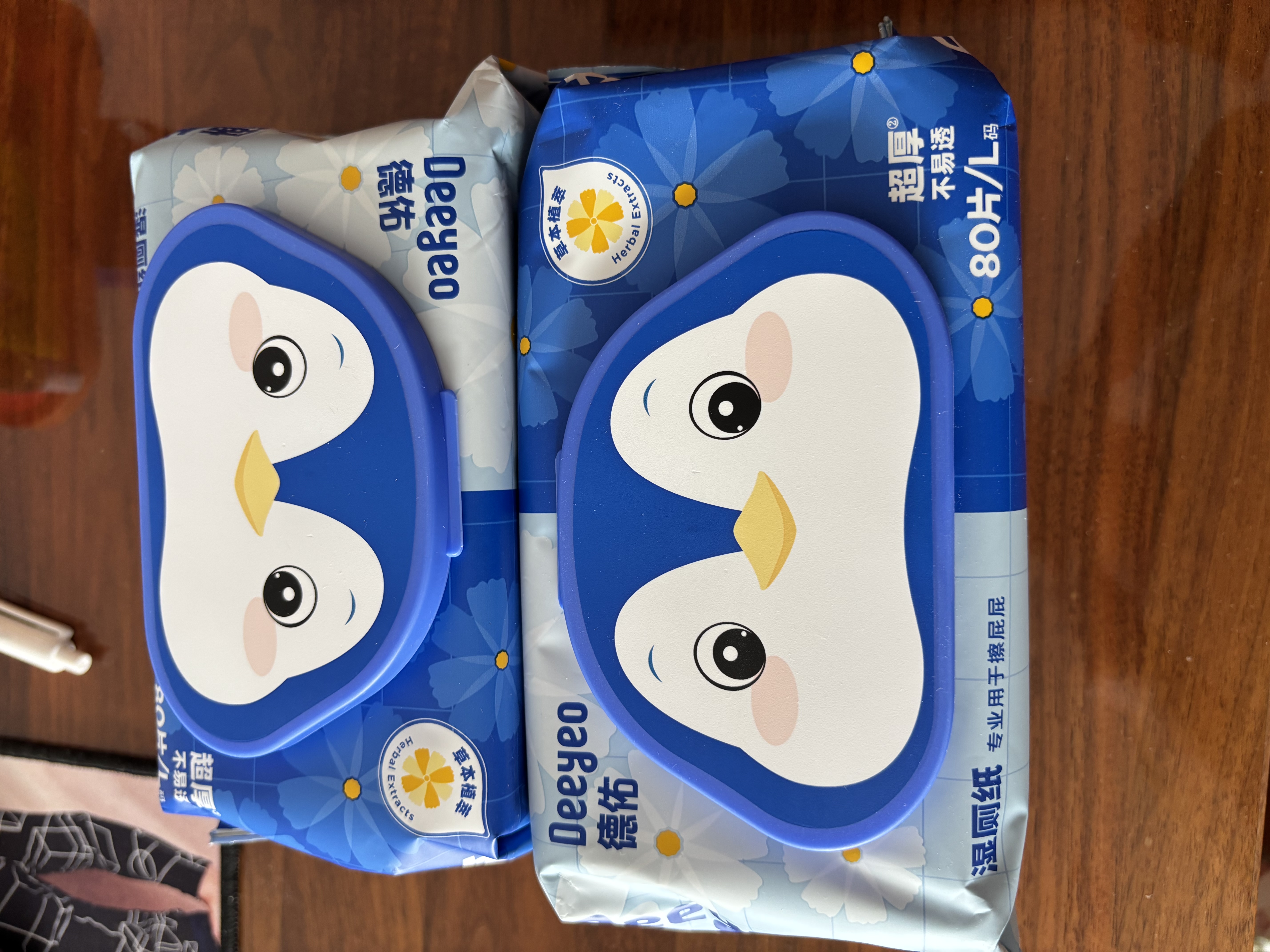 德佑湿厕纸家庭装80抽*6包 湿厕用纸厕纸洁厕湿纸巾 可搭配卷纸使用 实拍图