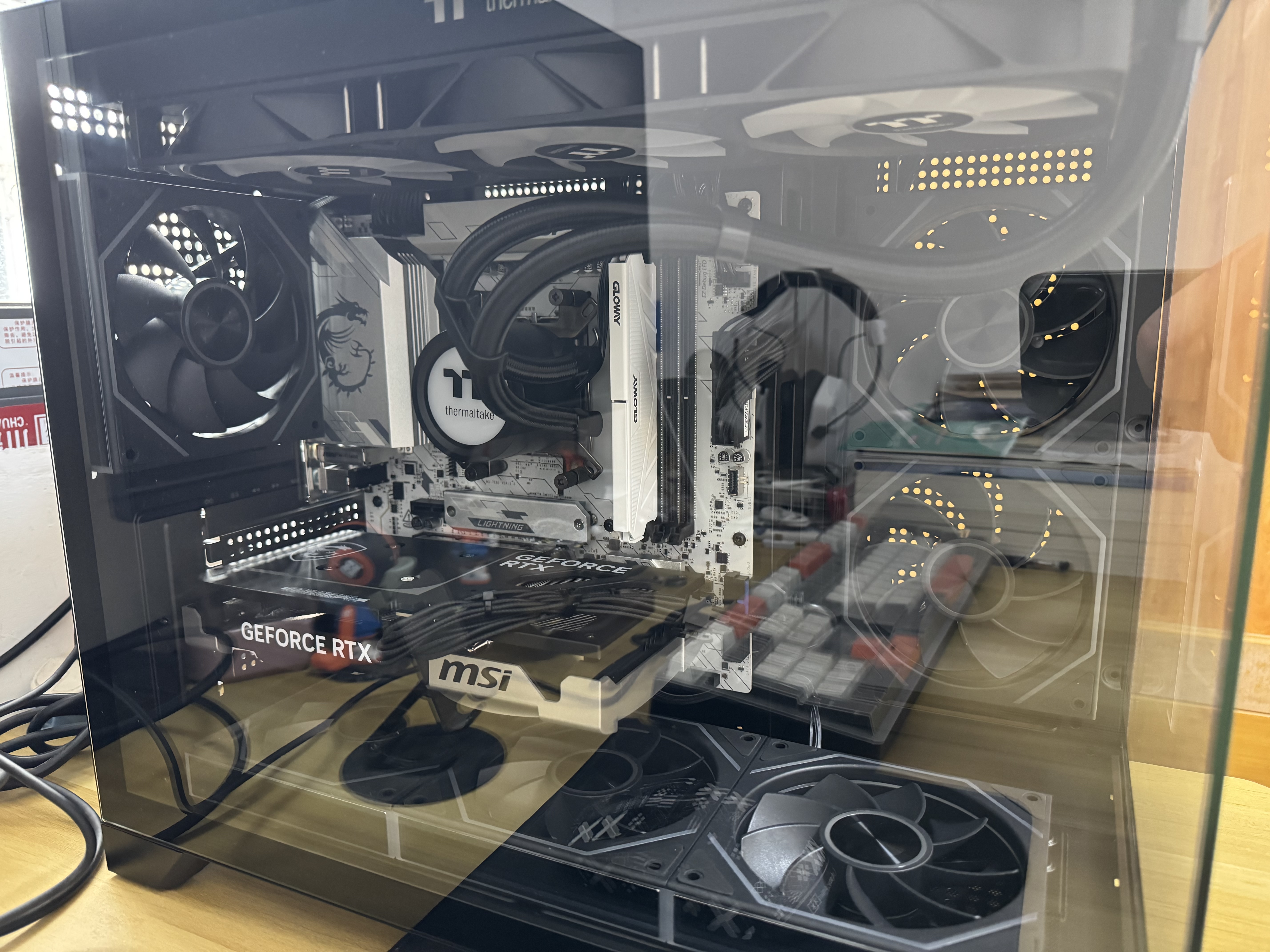 AMD锐龙R7 9800X3D 7800X3D/5070TI/5080游戏主机电脑台式机组装电脑主机DIY整机组装机海景房机箱 配置六9800X3D+RTX5060Ti 实拍图