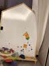 AUCS房型儿童画板双面白板写字板支架式3-6-9岁磁性宝宝涂鸦小黑板环保绘画绿板家用教学靠墙 90*120cm 实拍图