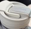 乐扣乐扣（LOCK&LOCK）咖啡杯耐热玻璃水杯子男女学生便携式双饮吸管杯随手杯500ML灰色 实拍图