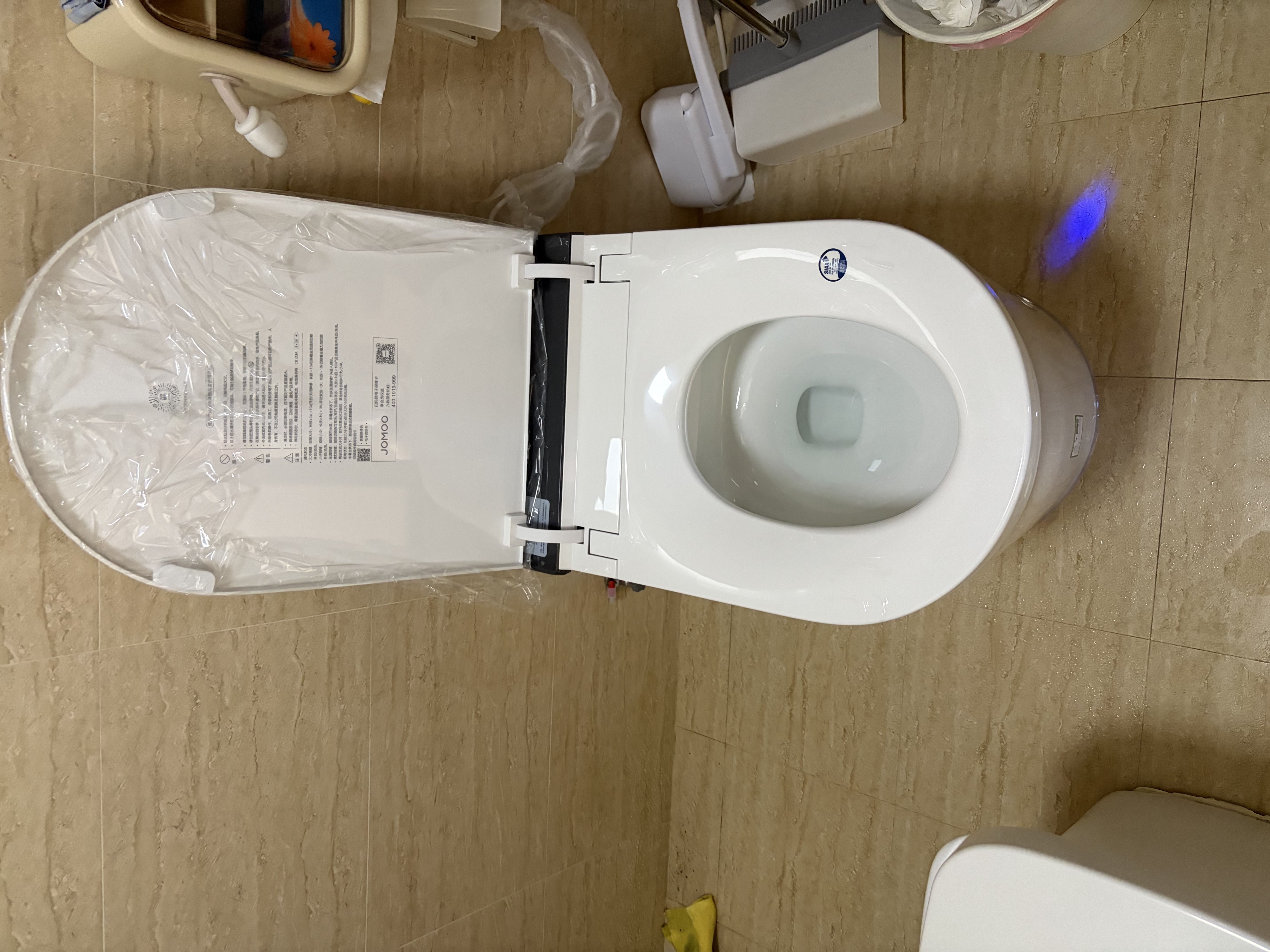 九牧（JOMOO）悠享家Pro 轻智能马桶9650 305坑距+花洒36671 实拍图